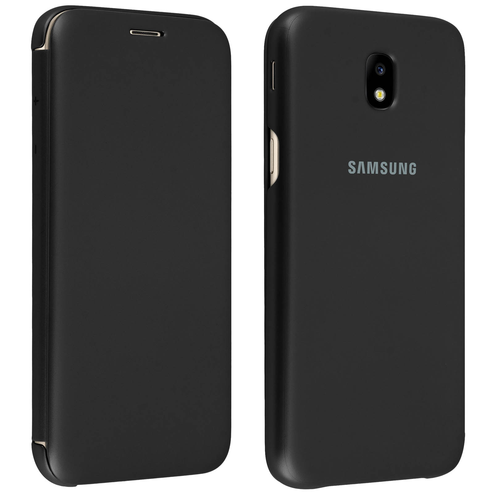 SAMSUNG Bookcover, Schwarz Cover Galaxy Wallet 2017, J5 Series, Samsung,