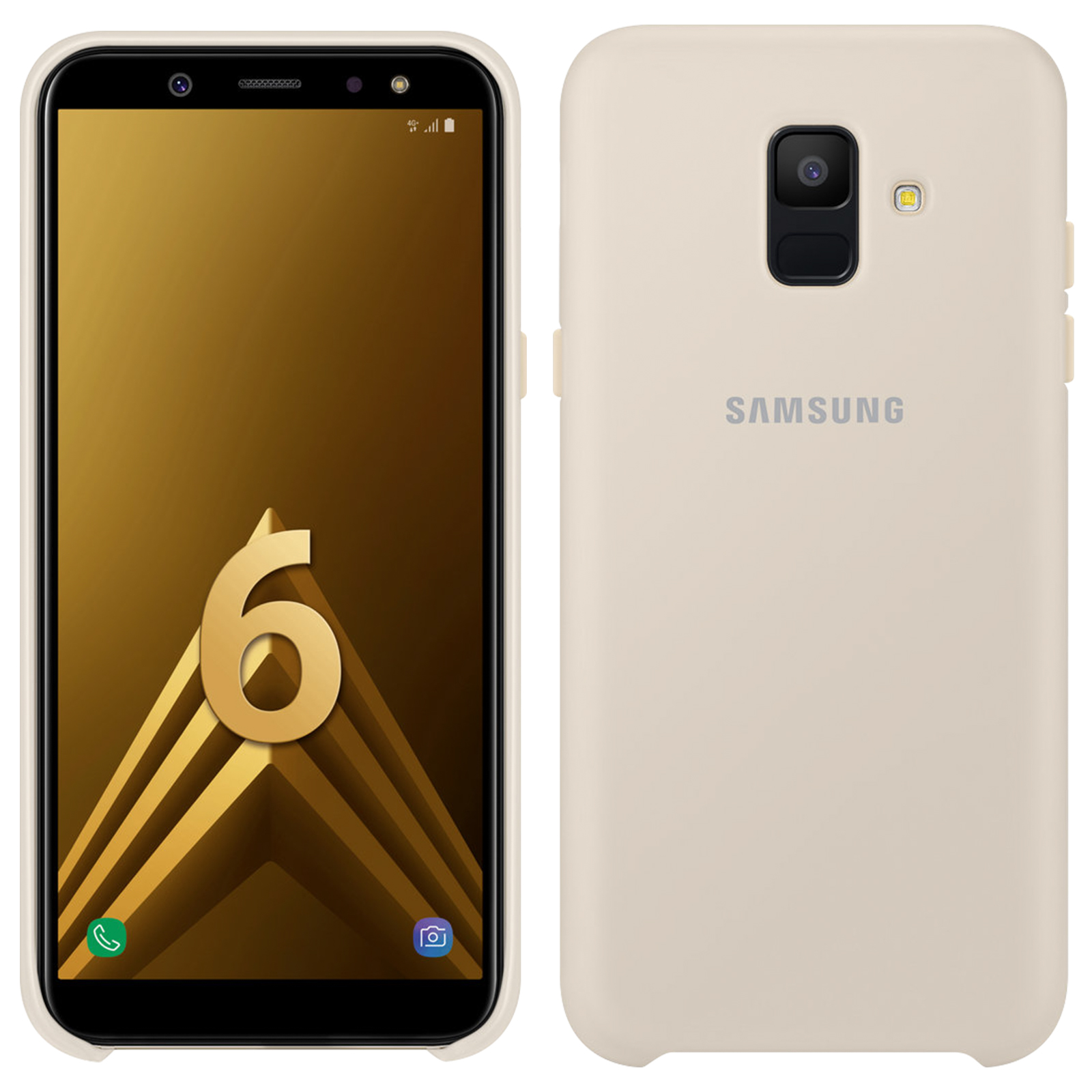 SAMSUNG DUAL LAYER Samsung, GOLD, Gold GALAXY EF-PA600 A6, F. Galaxy Backcover, A6