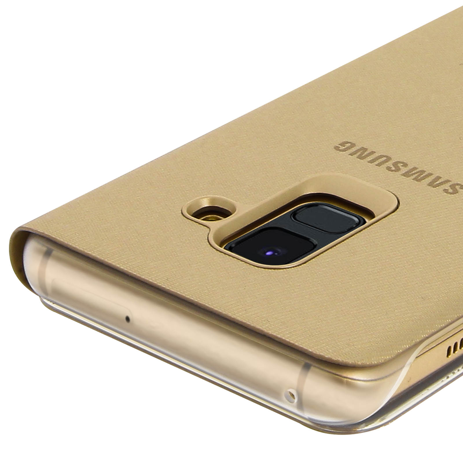 EF-FA530 NEON GAL. A8 Galaxy Gold GOLD, FLIP Samsung, A8, SAMSUNG COVER Bookcover,