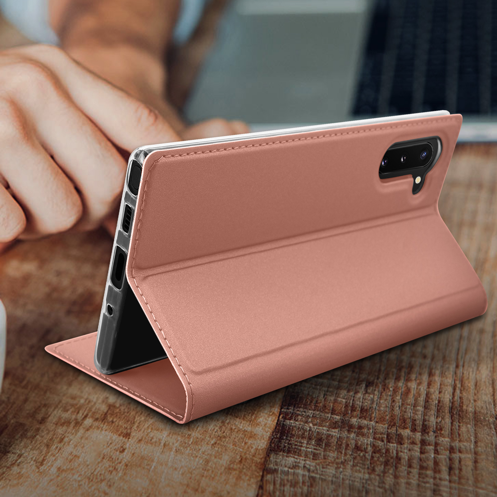 AVIZAR Pro Series, Bookcover, Samsung, Note Rosegold 10, Galaxy