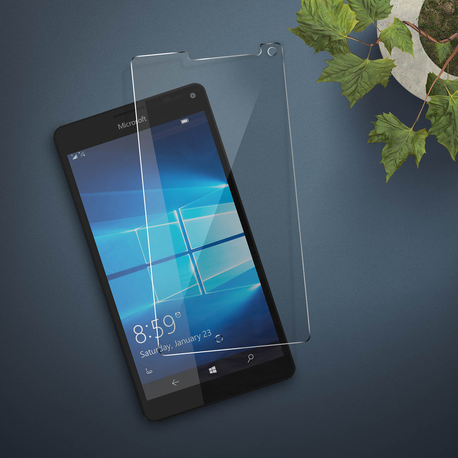 Schutzfolie XL) Lumia mit Nokia 950 Härtegrad AVIZAR Glas 9H Gehärtetes Glas-Folien(für