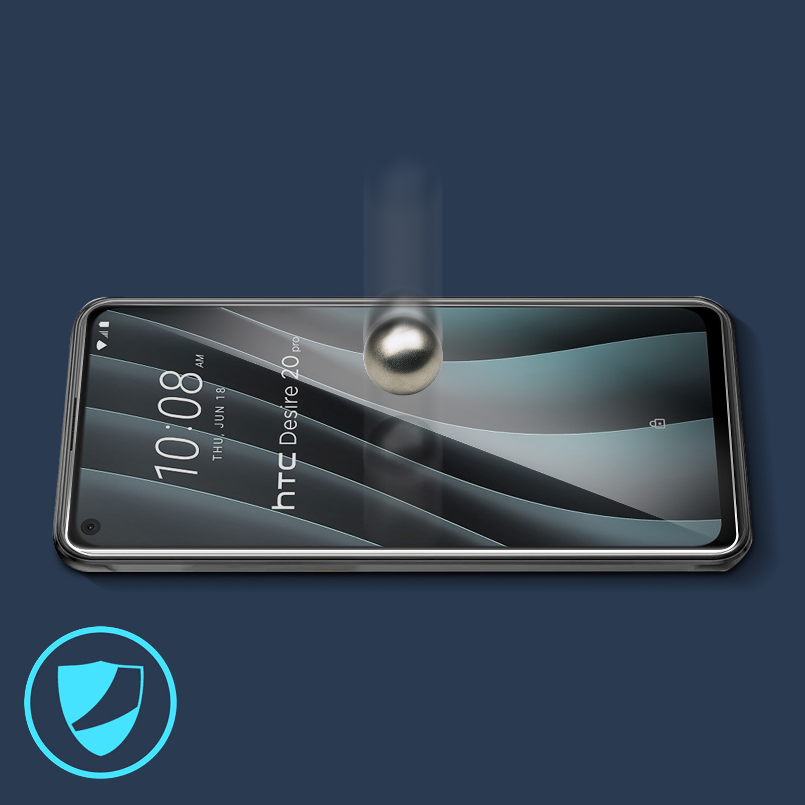 Härtegrad Desire Pro) 9H Glas AVIZAR 20 HTC Gehärtetes mit Glas-Folien(für Schutzfolie