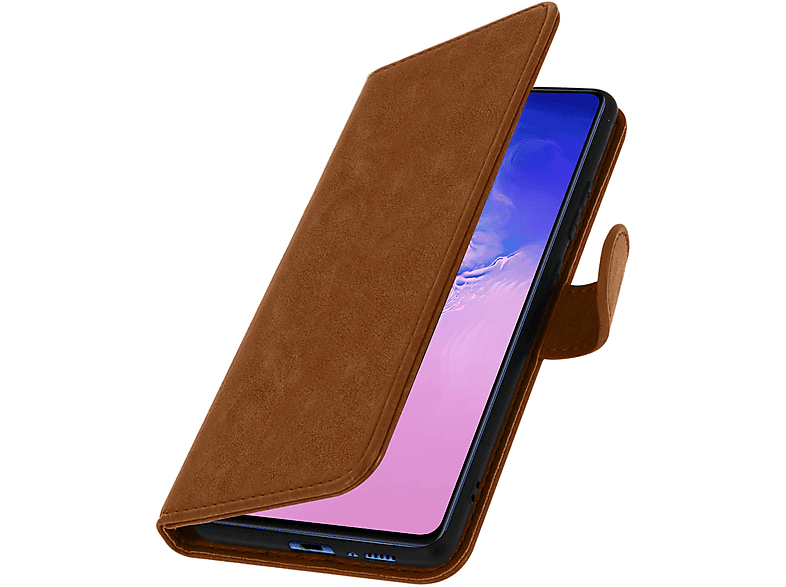 Samsung, S10 Braun Chesterfield Series, Galaxy Lite, Bookcover, AVIZAR