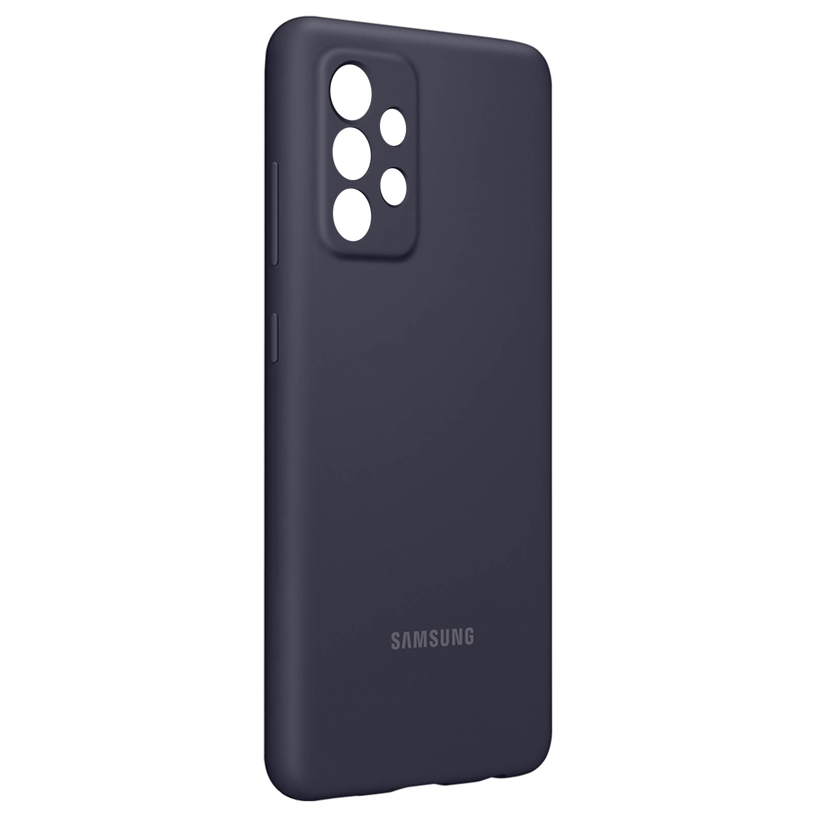 SAMSUNG Silicone Cover EF-PA725, Samsung, Schwarz Backcover, A72, Galaxy