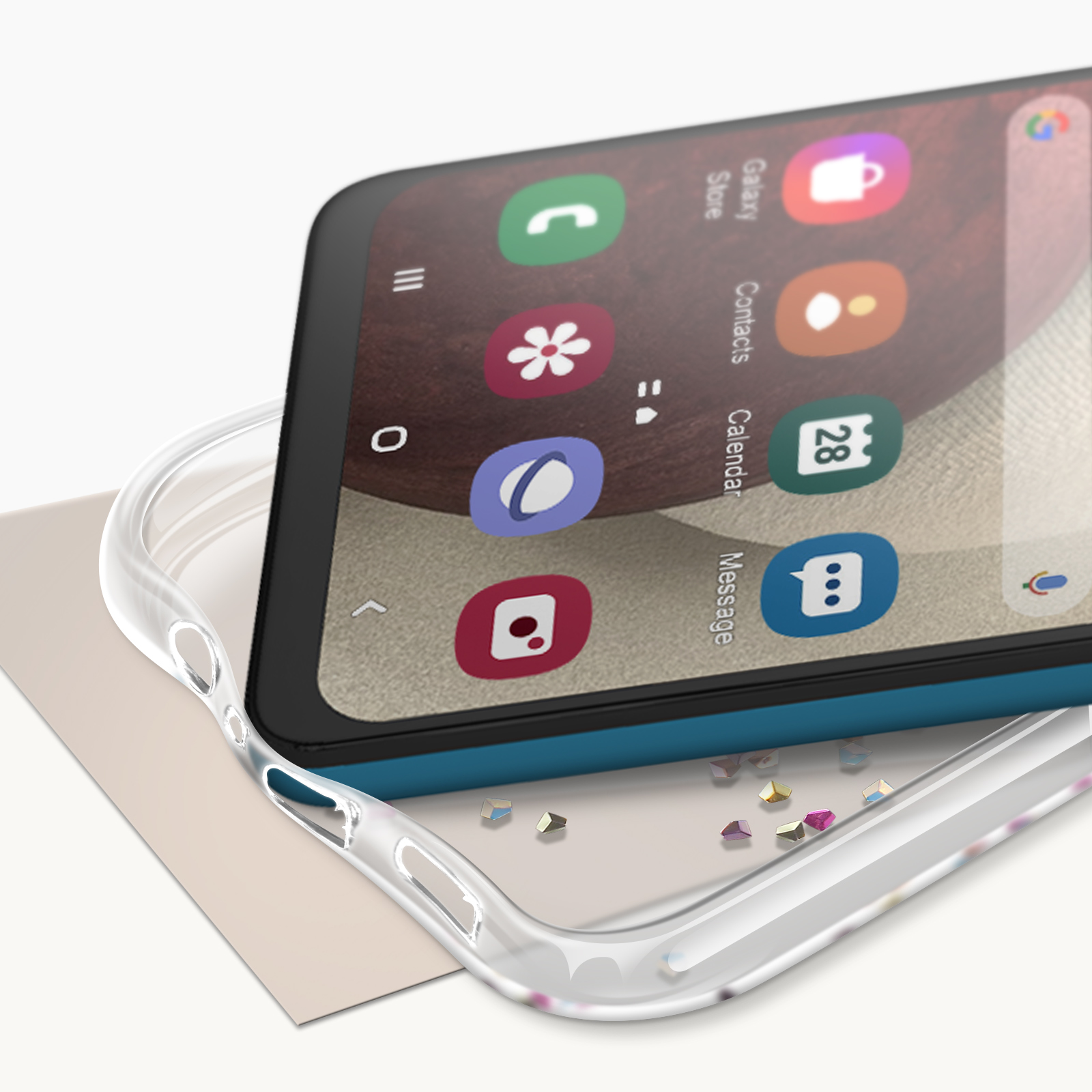 AVIZAR Diam Series, Samsung, Galaxy Transparent A12, Backcover