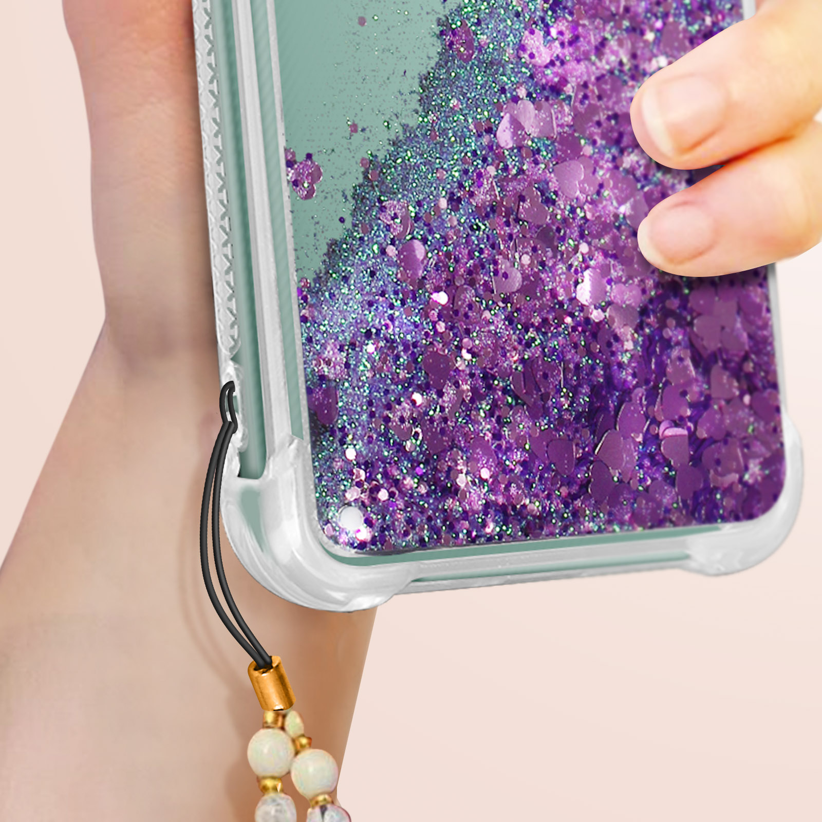 Redmi Violett Glitter 10C, Backcover, AVIZAR Xiaomi, Series,