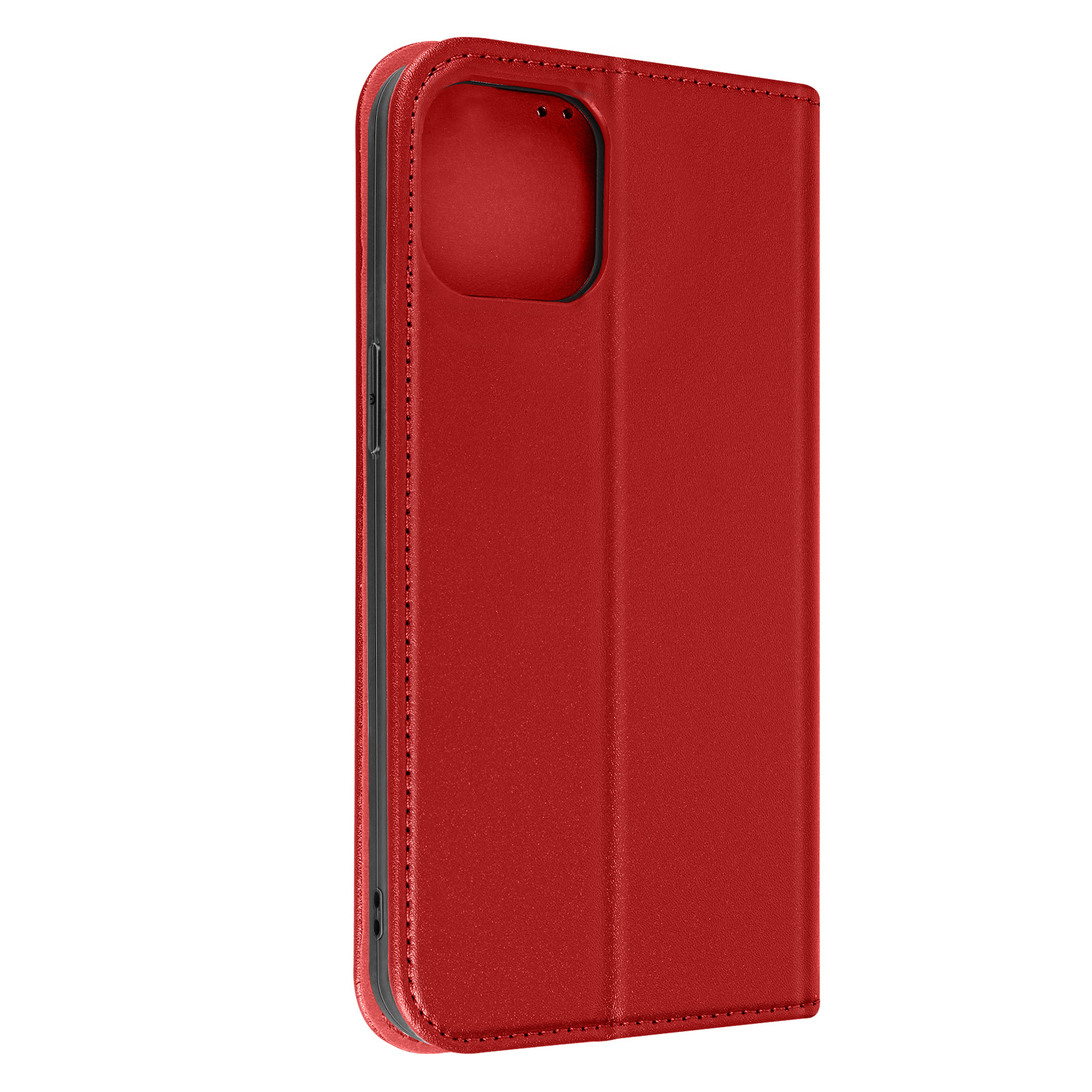 iPhone AVIZAR 14, Series, Bookcover, Rot Echtleder Apple,