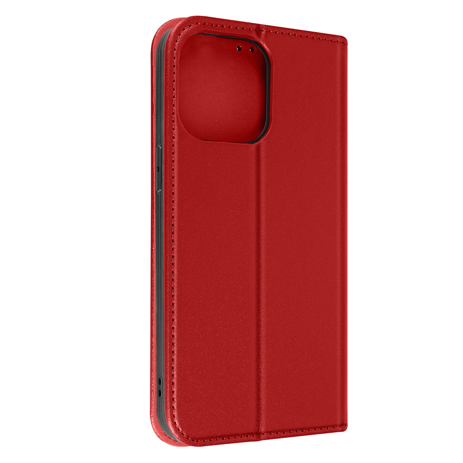 iPhone Apple, Series, 14 Rot Bookcover, Echtleder AVIZAR Pro,