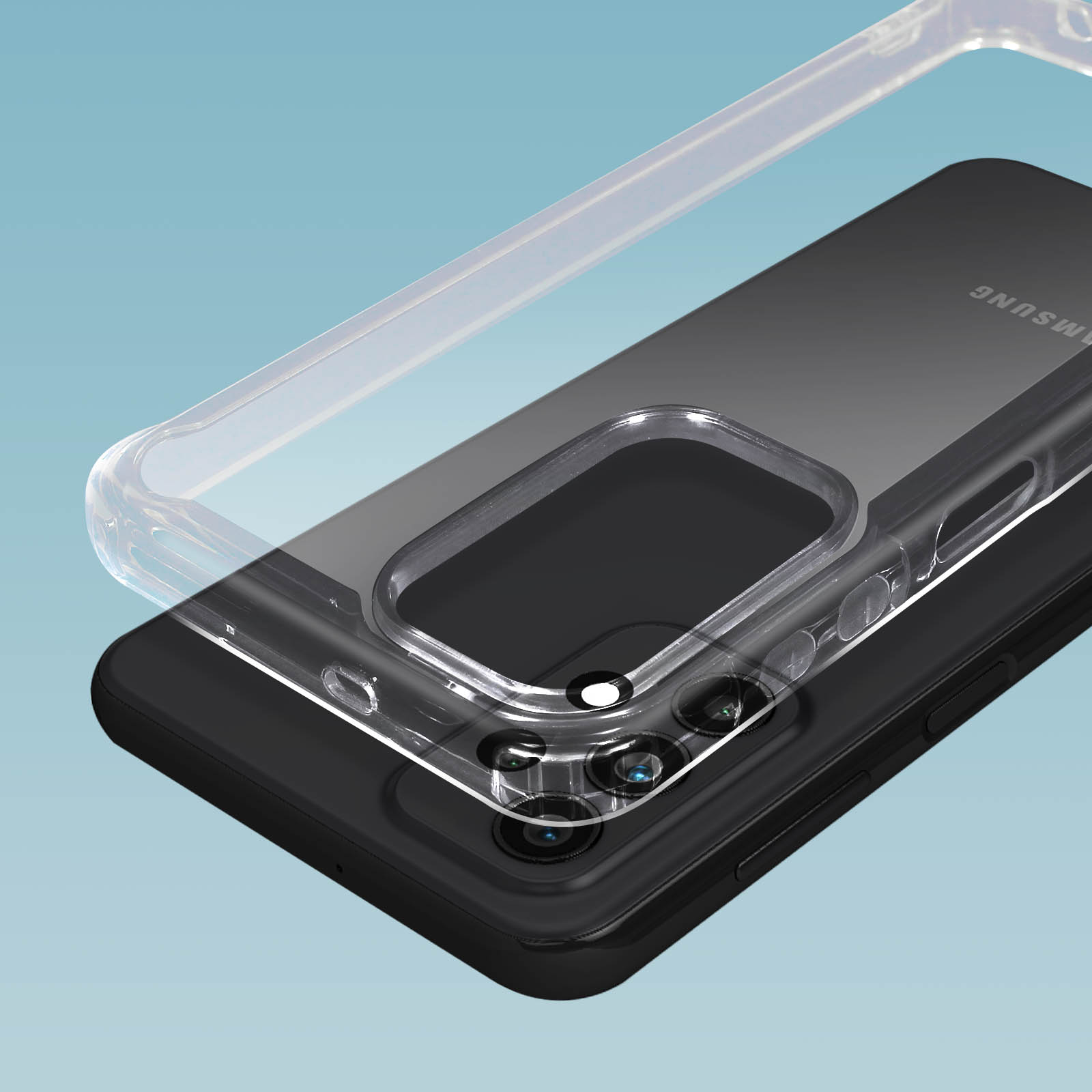 AVIZAR Bazik Transparent A23 Backcover, 5G, Galaxy Samsung, Series