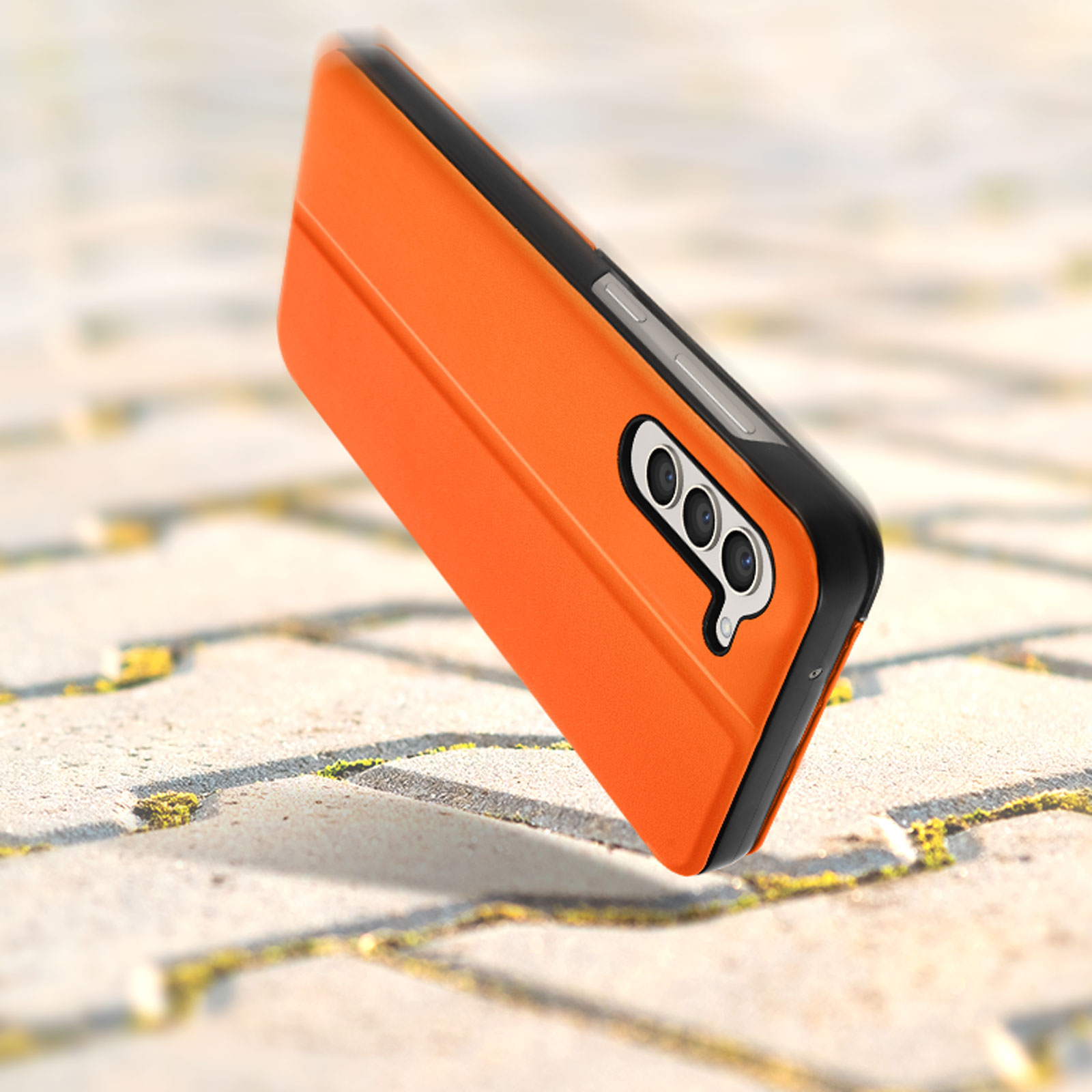 Series, Samsung, View Galaxy S23, AVIZAR Orange Bookcover, Window