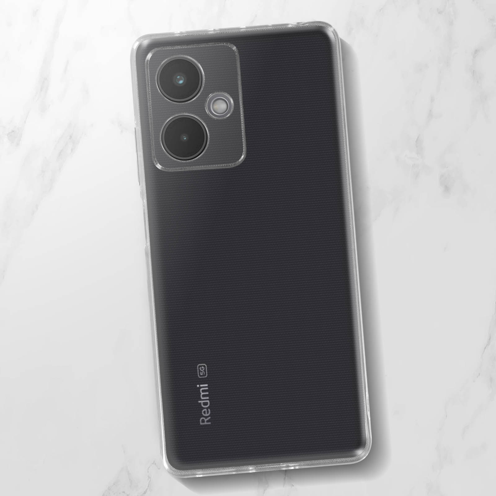 Backcover, 12 Folie AVIZAR 360 Schutz, Xiaomi, Note Schwarz und Hülle 5G, Redmi Series,