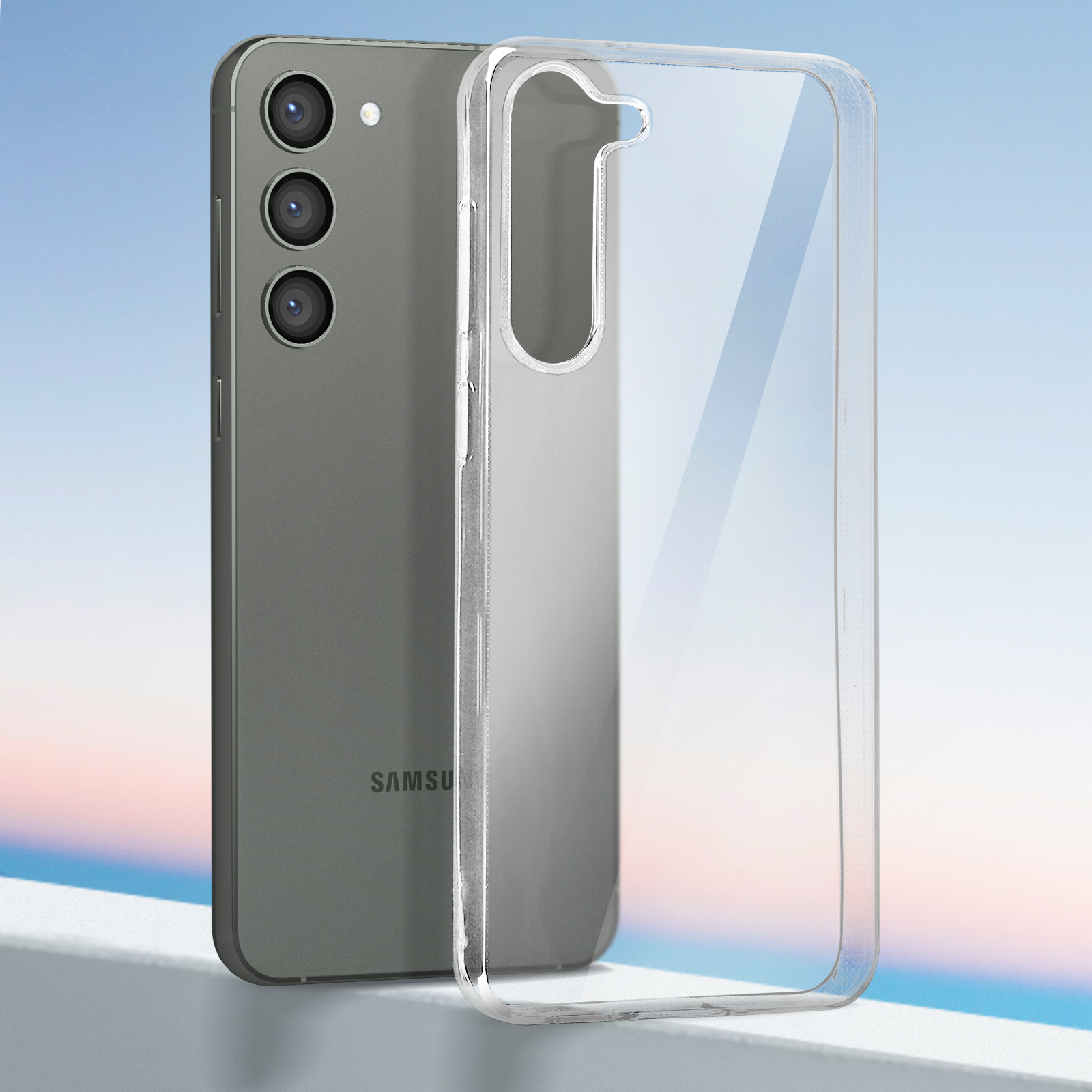S23, Skin Samsung, AVIZAR Transparent Series, Galaxy Backcover,