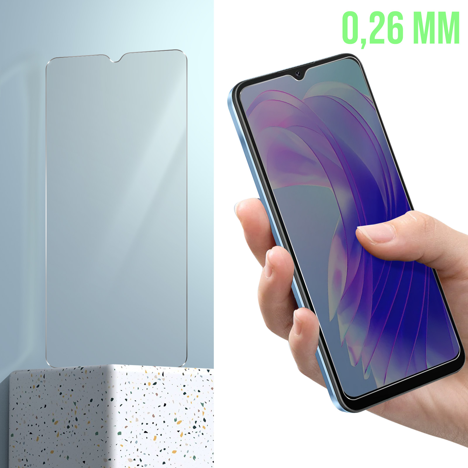 Blackview Härtegrad AVIZAR A52) Glas-Folien(für 9H