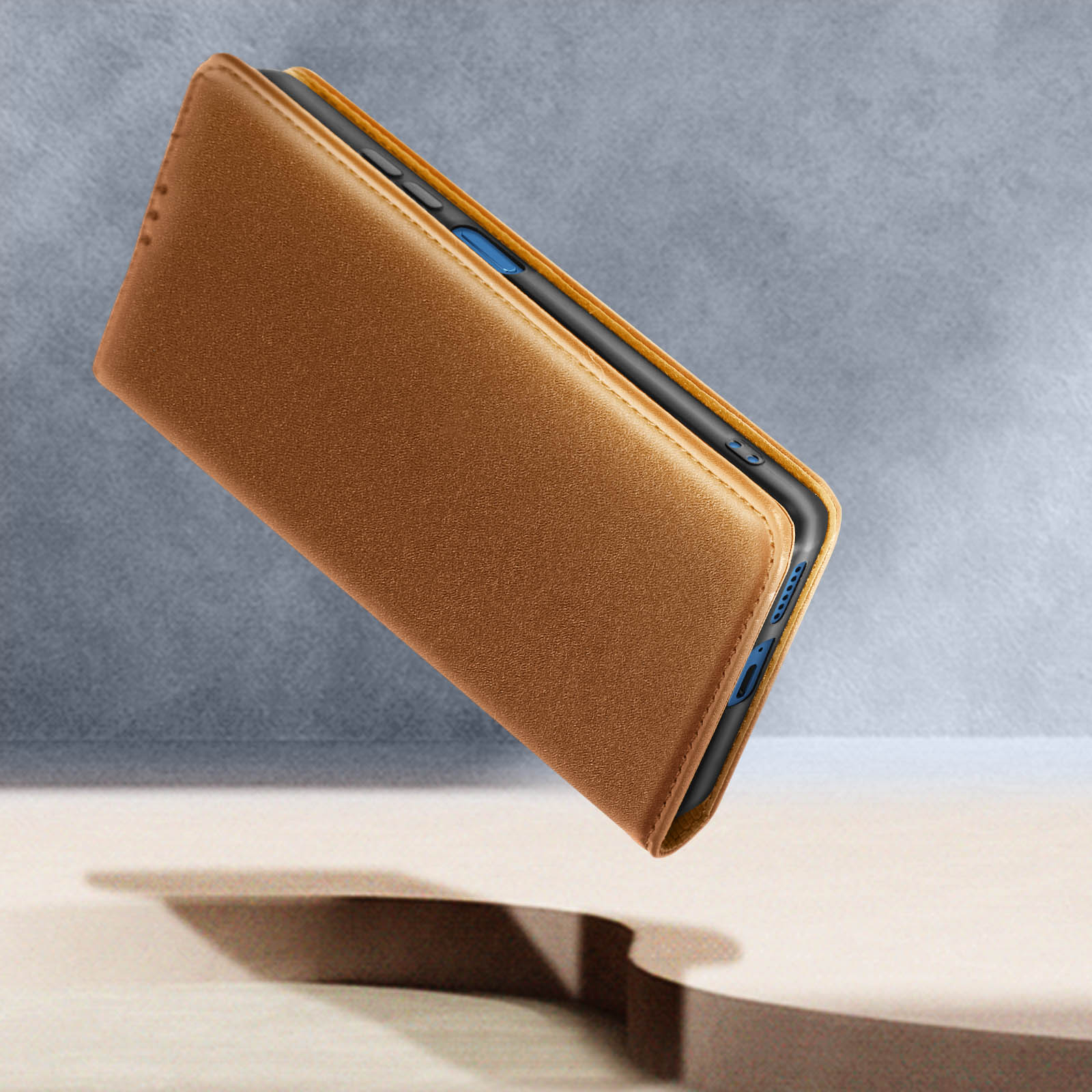 AVIZAR Note 11 Bookcover, Xiaomi, Pro 5G, Kunstleder Series, Redmi Braun