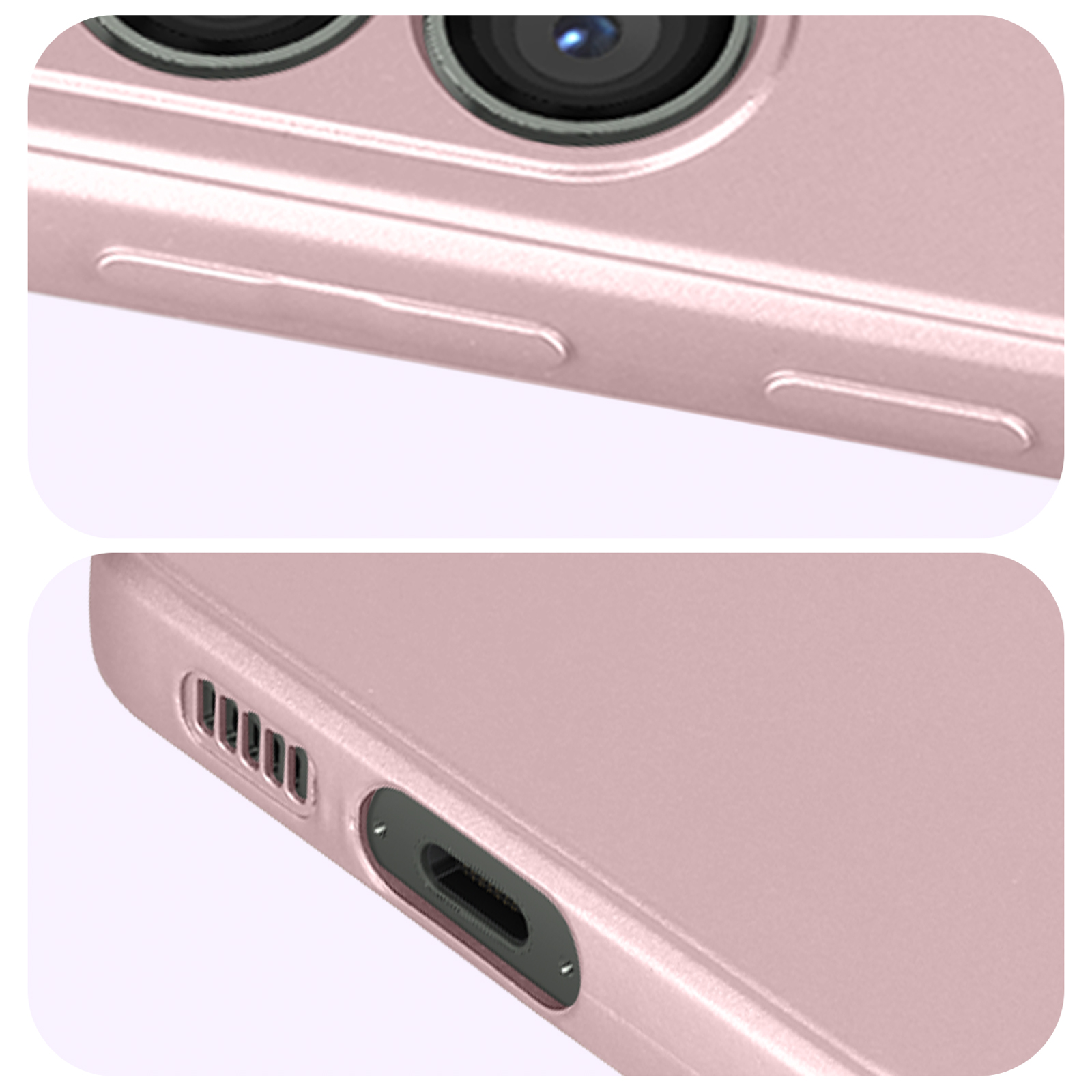 AVIZAR Metallic Galaxy Samsung, Rosa Series, S23, Backcover