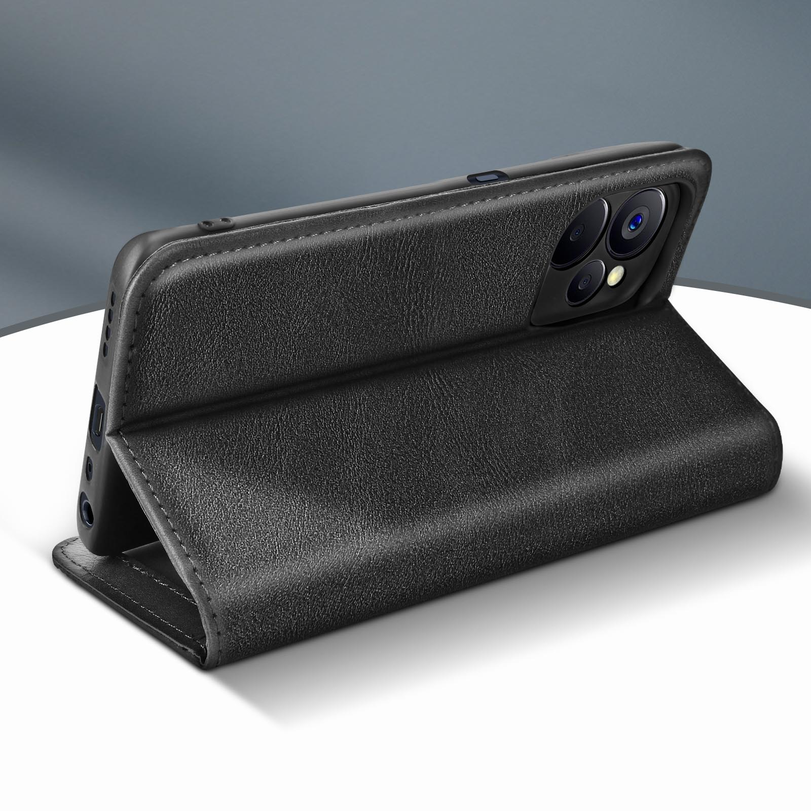 5G, Realme, Realme Bookcover, Buckle 9i Series, Schwarz AVIZAR