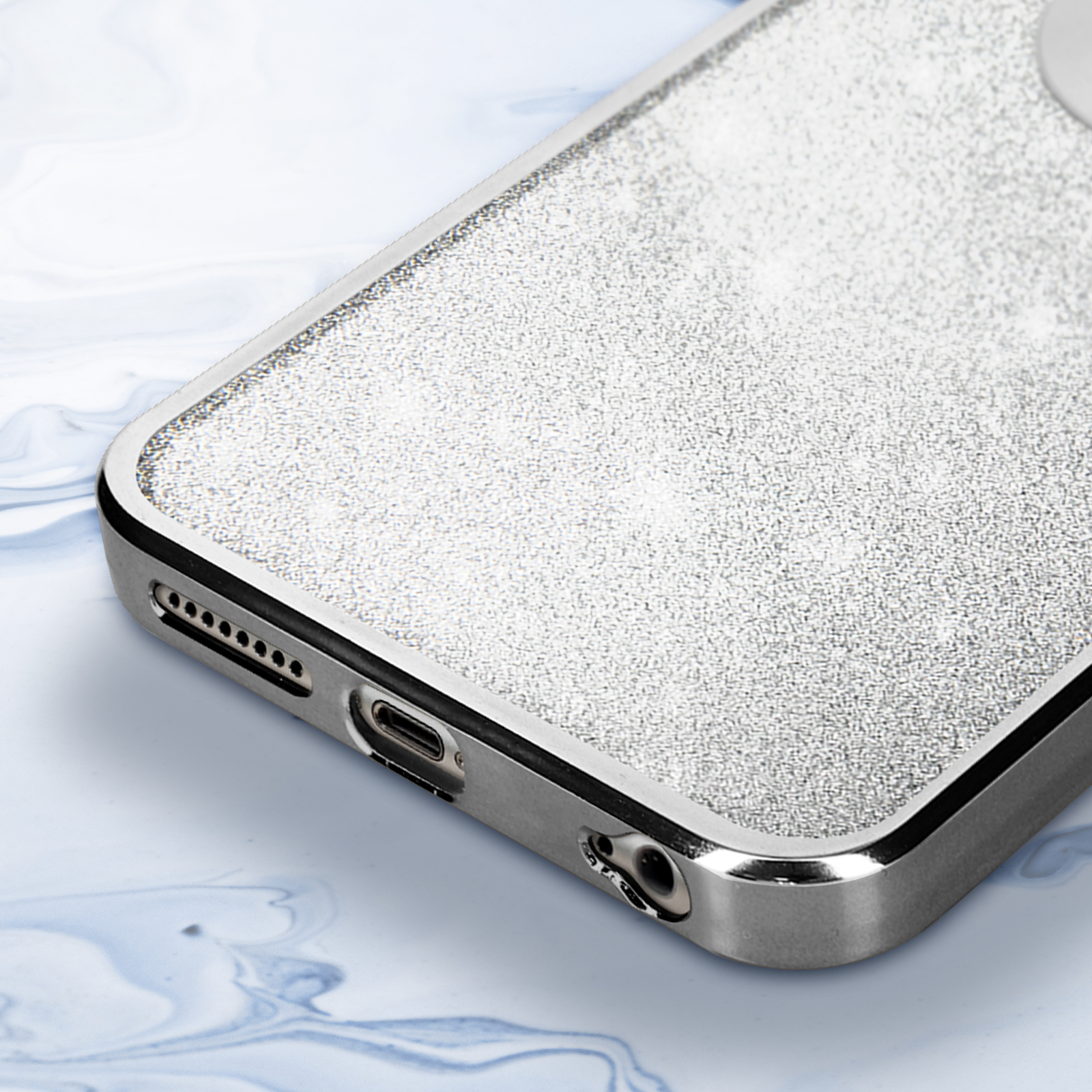 AVIZAR Protecam 6S Spark iPhone Backcover, Silber Series, Apple, Plus