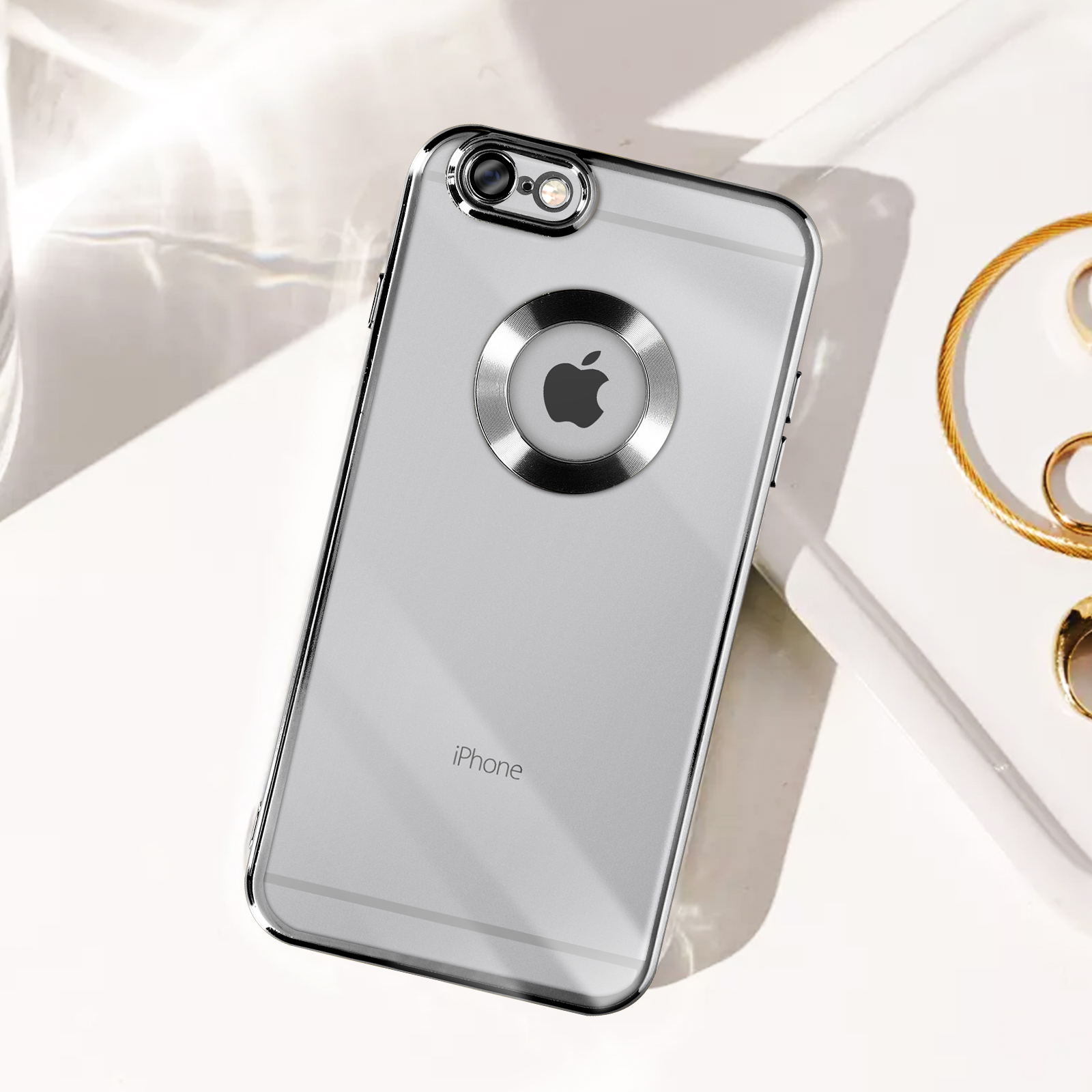 AVIZAR Protecam 6S Spark iPhone Backcover, Silber Series, Apple, Plus