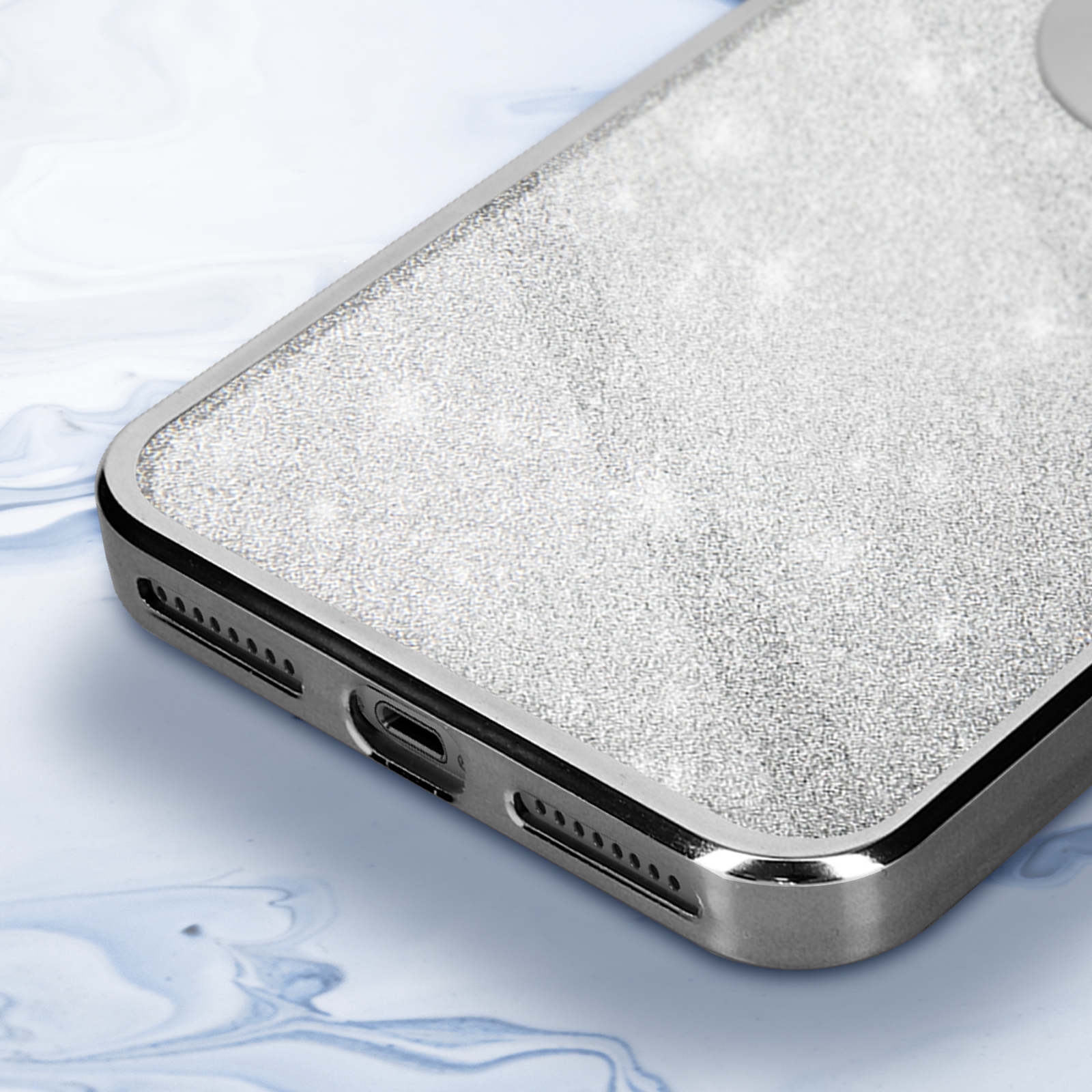 Protecam Silber Backcover, AVIZAR Spark Apple, 8 Series, iPhone Plus,
