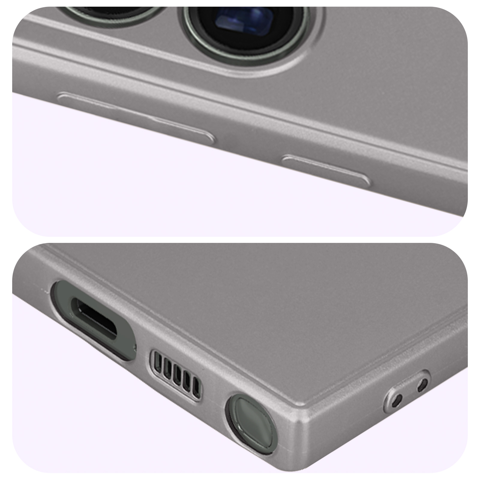 AVIZAR Metallic Series, Backcover, Samsung, Galaxy S23 Ultra, Grau