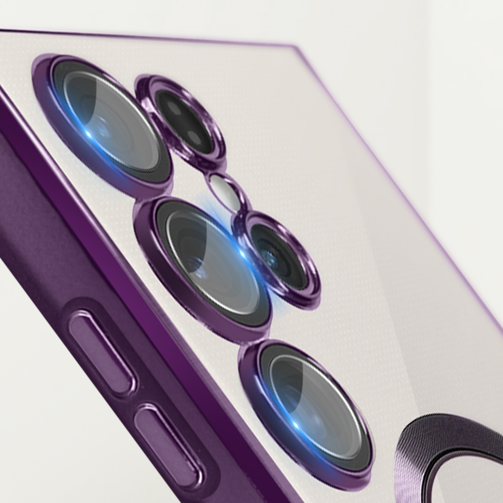 Metallic Series, AVIZAR Ultra, S23 Violett Samsung, Galaxy Backcover,