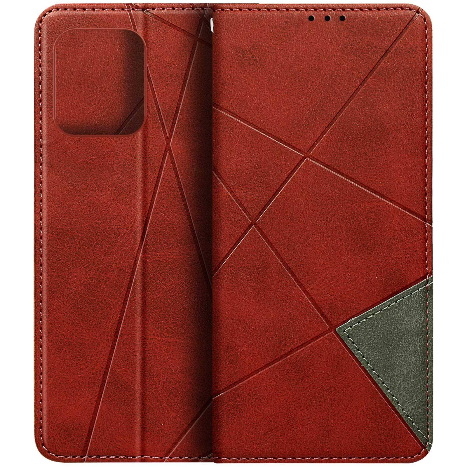 AVIZAR GeoMatrix Series, Bookcover, Xiaomi, 12, Rot Redmi