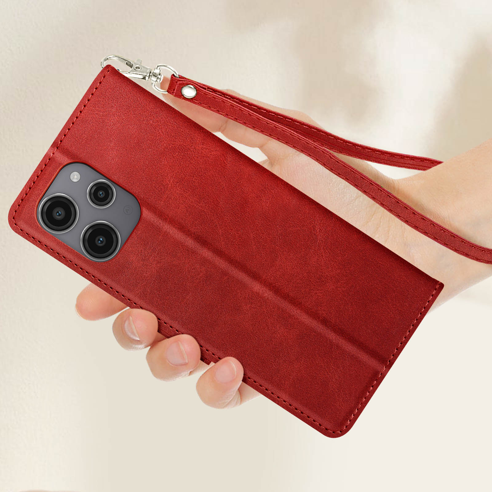 12, Bookcover, Xiaomi, Rot Drag Redmi AVIZAR Series,