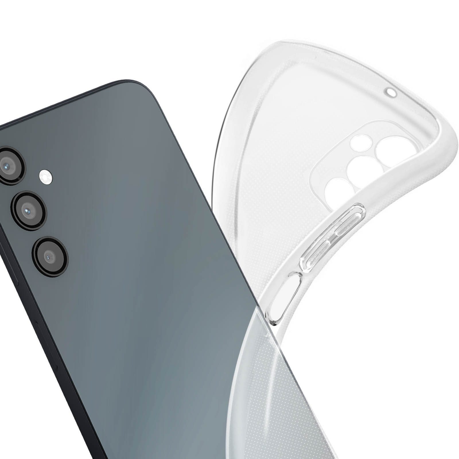 AVIZAR Galaxy Backcover, Samsung, Gelhülle A14, Transparent Series,