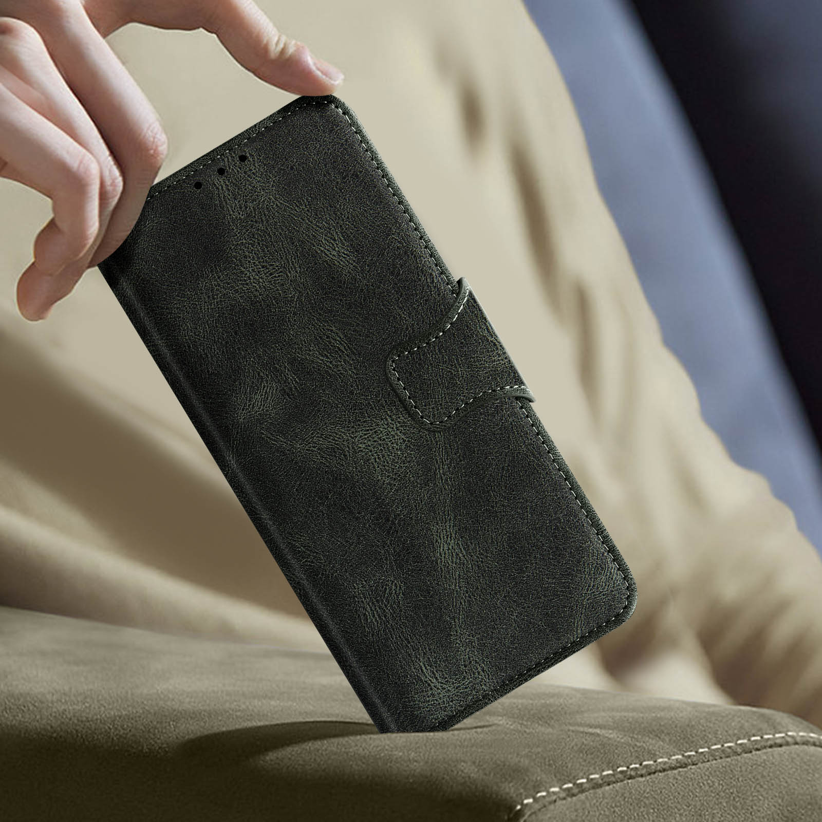 AVIZAR Wallet Series, 5G, OnePlus, Lite 3 Nord Dunkelgrün CE Bookcover