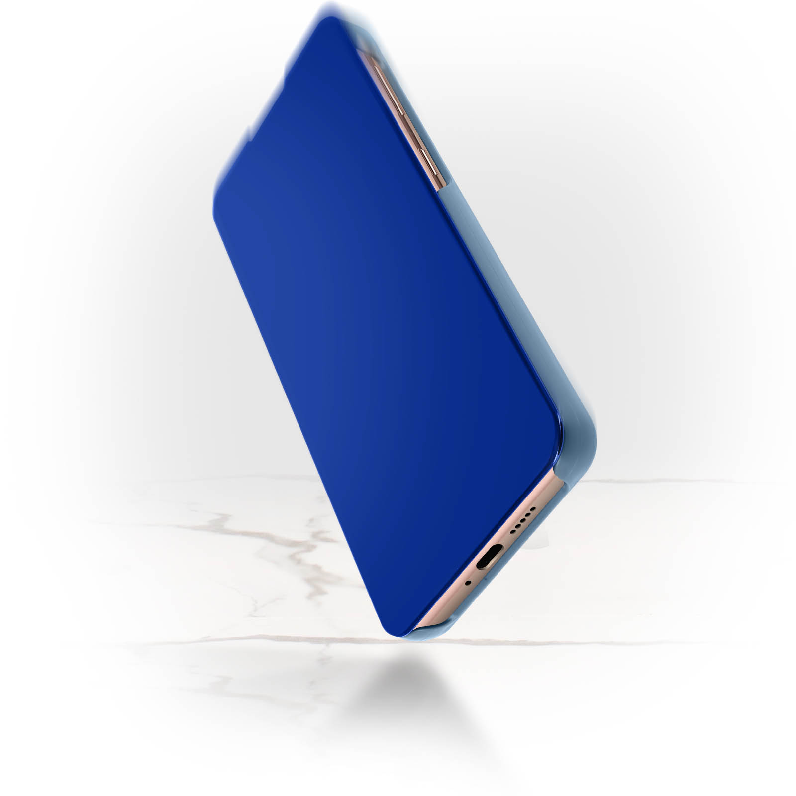 Bookcover, AVIZAR S21 Spiegeleffekt Series, Samsung, Blau Plus, Galaxy