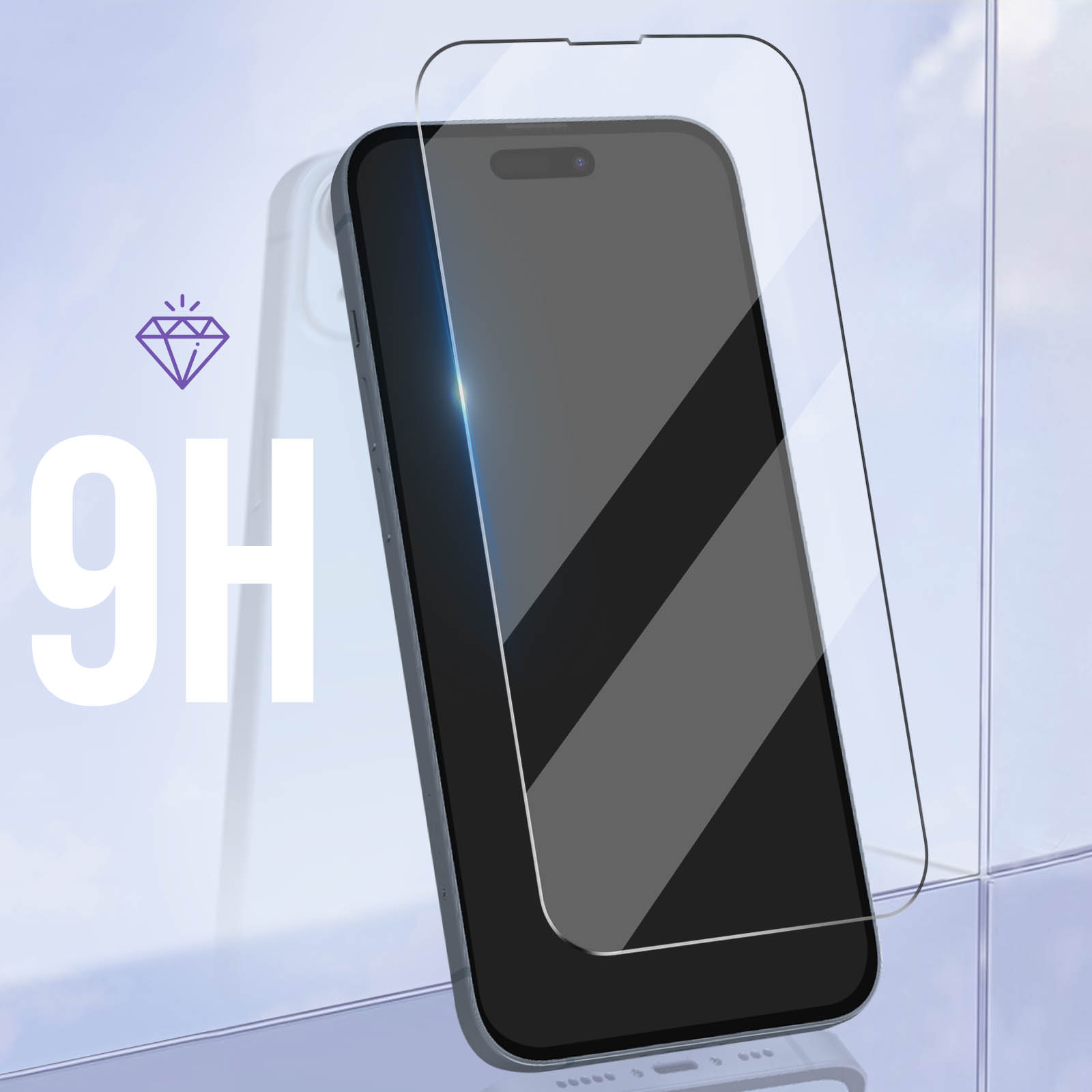 iPhone Max) 9H Glas-Folien(für 14 Apple Härtegrad AVIZAR Pro