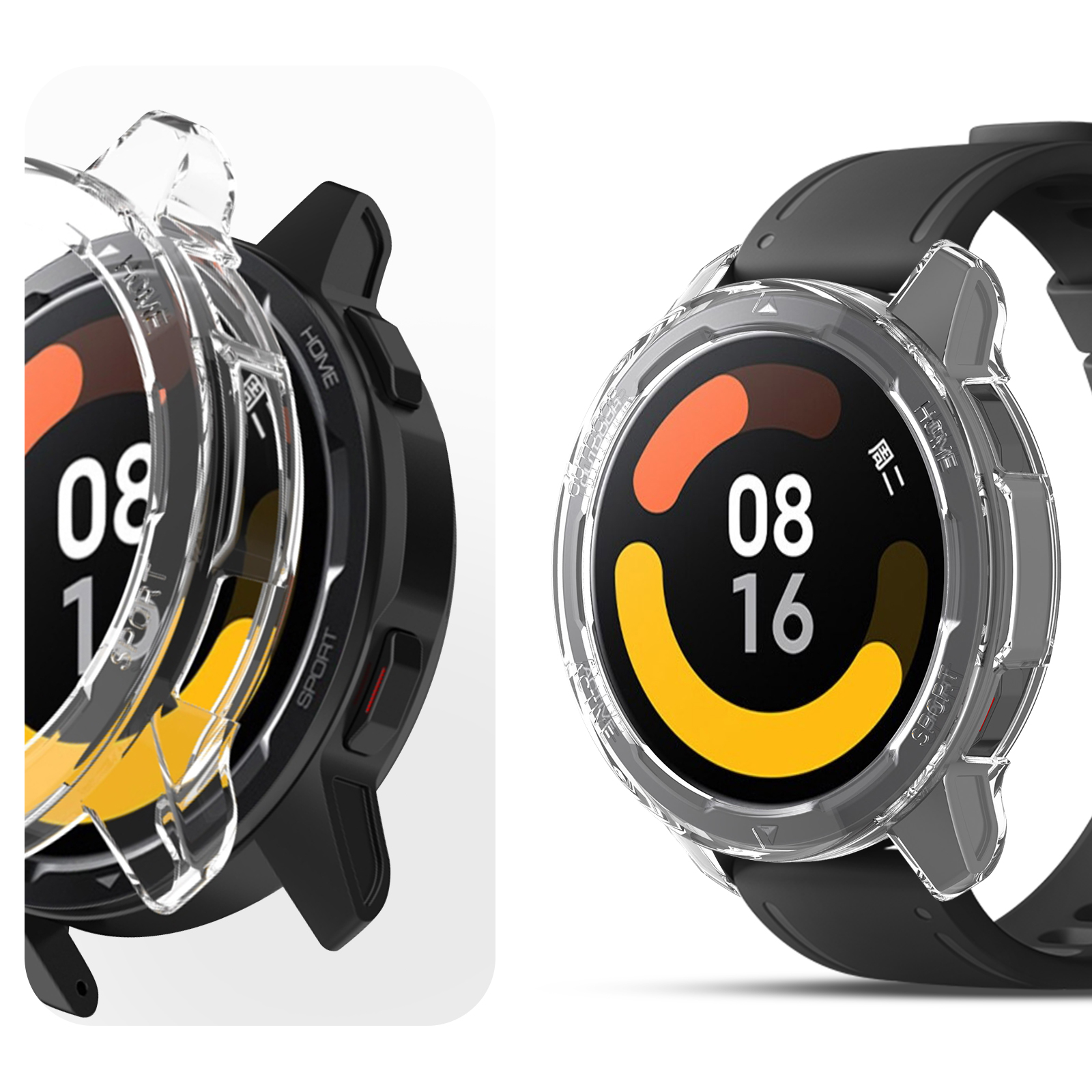AVIZAR Ersatzarmband, Full Cover, 2, Xiaomi Watch Active S1 Xiaomi, Weiß Color Watch 