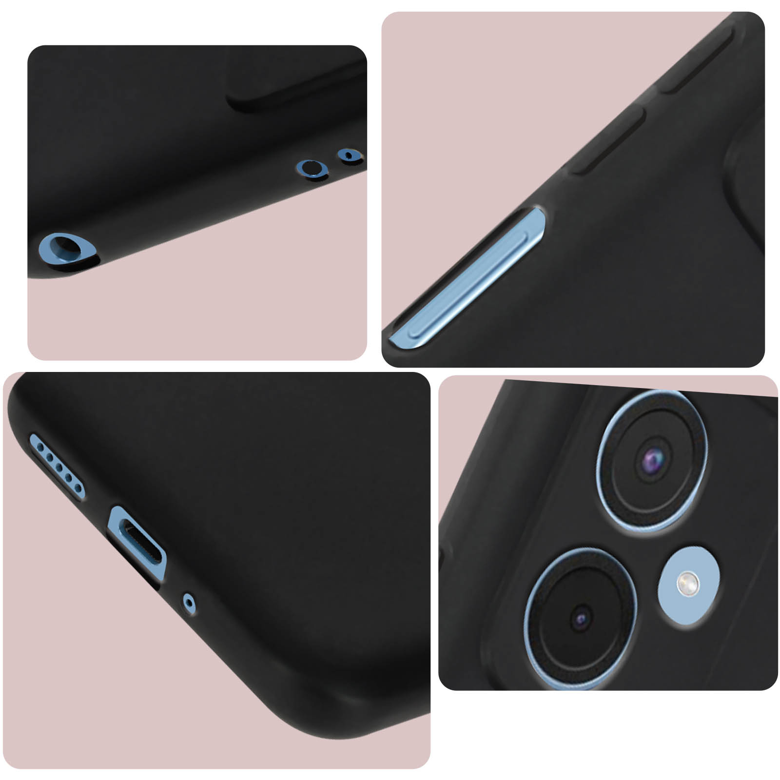 AVIZAR Redmi Note Series, Backcover, Xiaomi, 12 5G, Schwarz Silikon