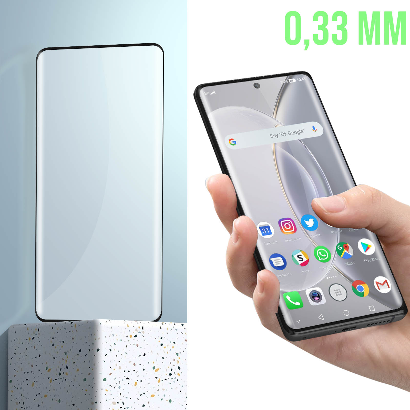 Glas Pro) Vivo Glas-Folien(für AVIZAR Gehärtetes Vivo X90