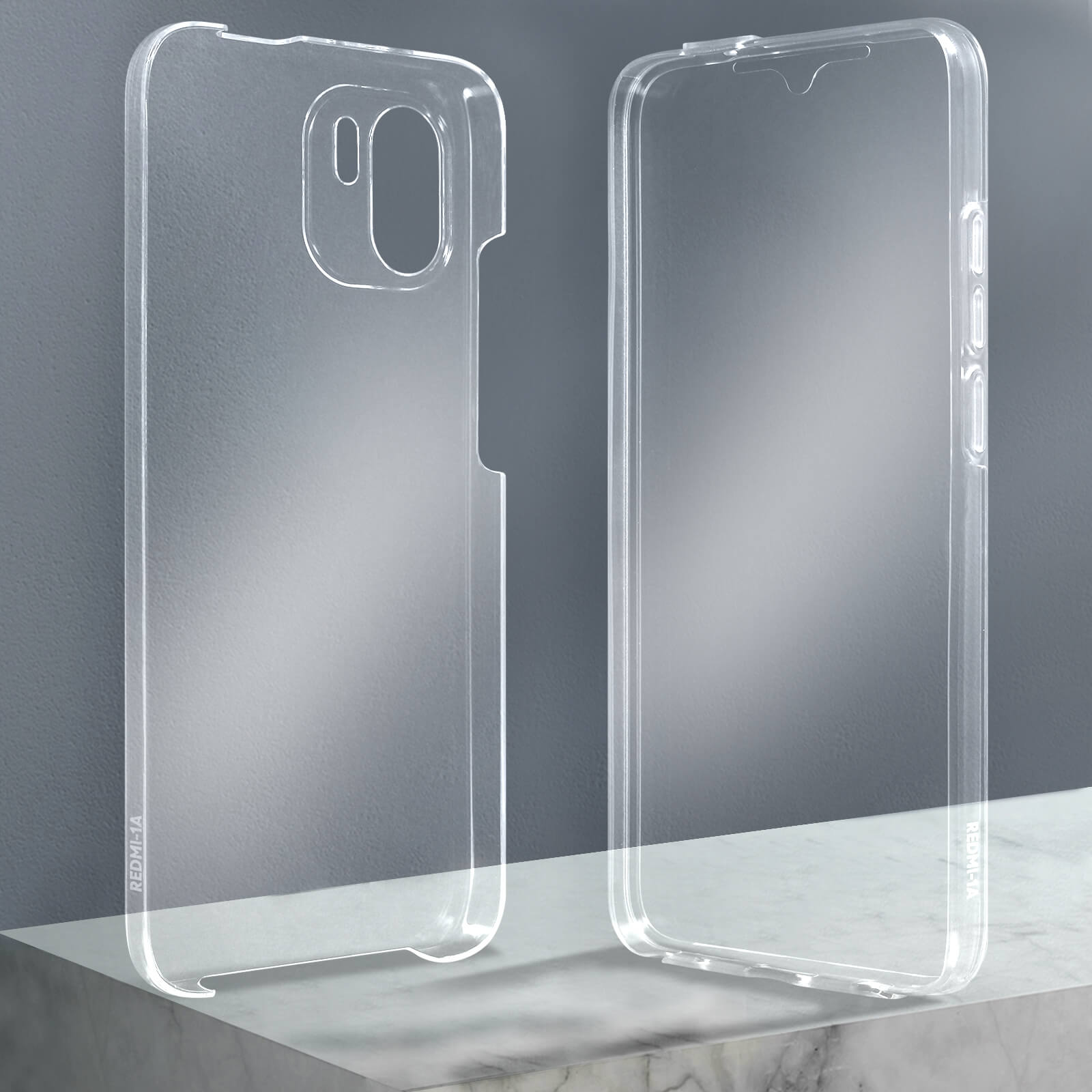 AVIZAR Vorder- Rückseite Cover, Series, Xiaomi, Transparent Schutzhülle, A2, Redmi Full Full Cover