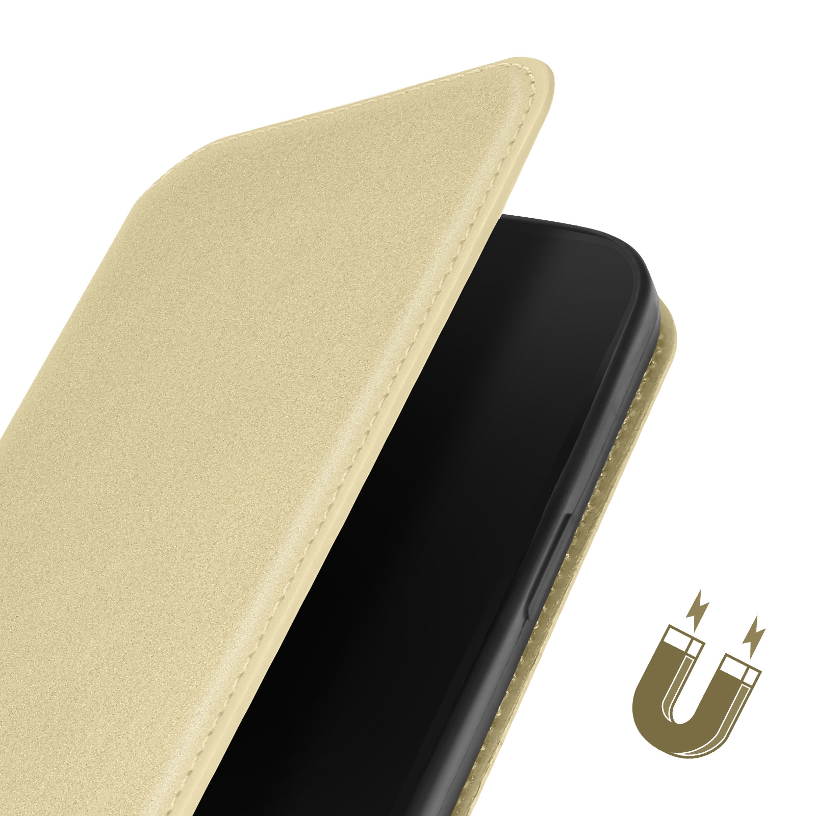 Bookcover, Gold Pockets 14 Max, AVIZAR iPhone Series, Apple, Pro Dual