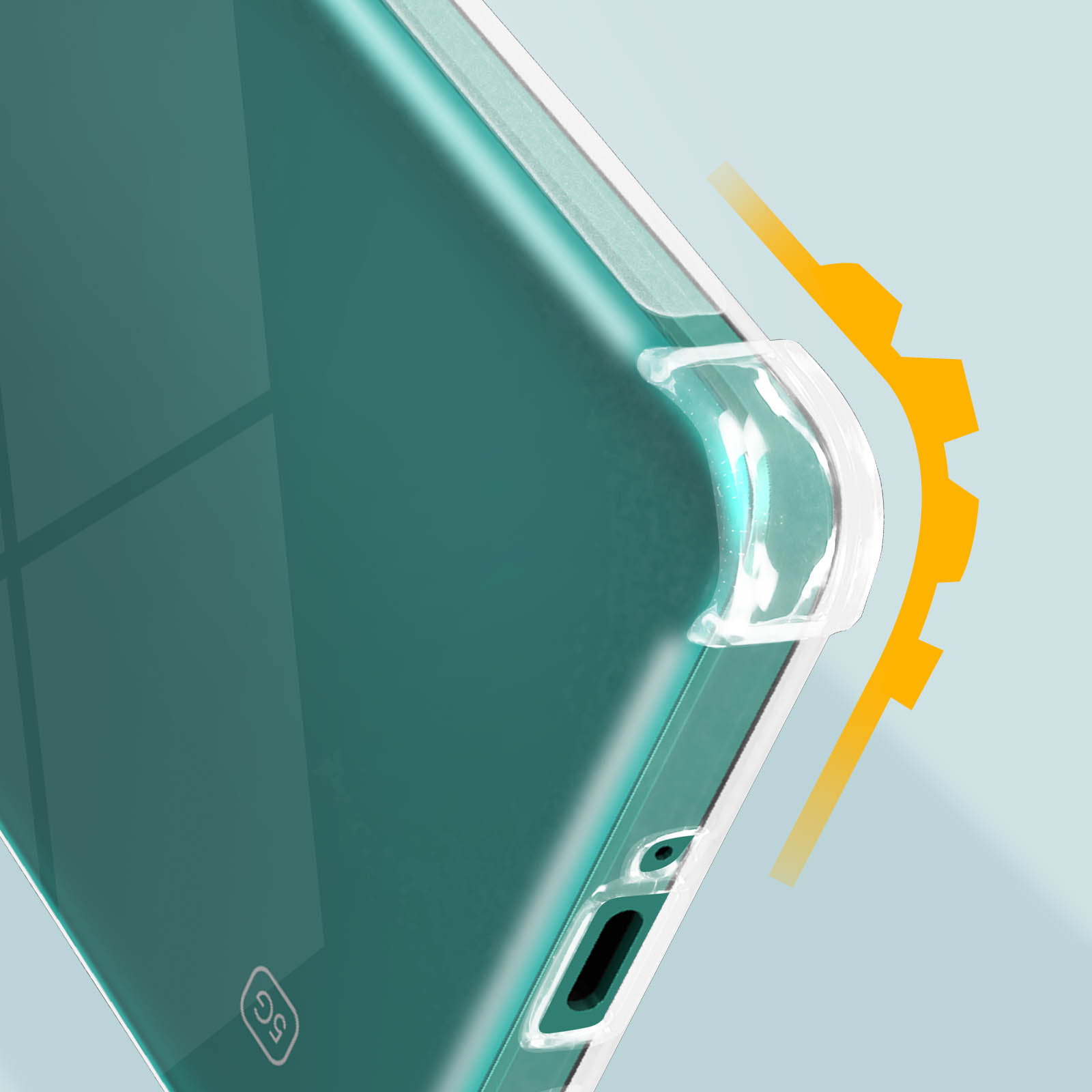 mit Series, Schutzhülle verstärkten Transparent Backcover, 12 Ecken Redmi Xiaomi, Note 5G, AVIZAR
