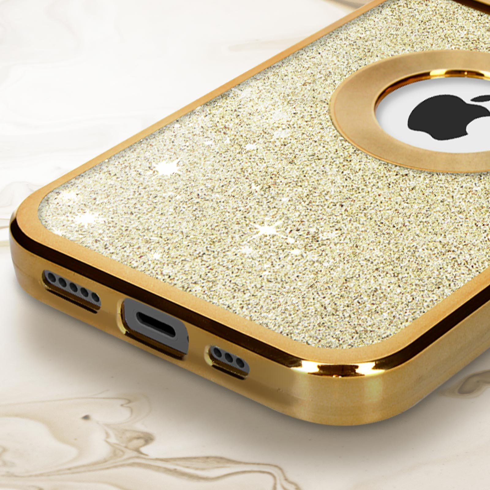 AVIZAR Protecam Spark Series, Backcover, iPhone 12 Gold Pro, Apple