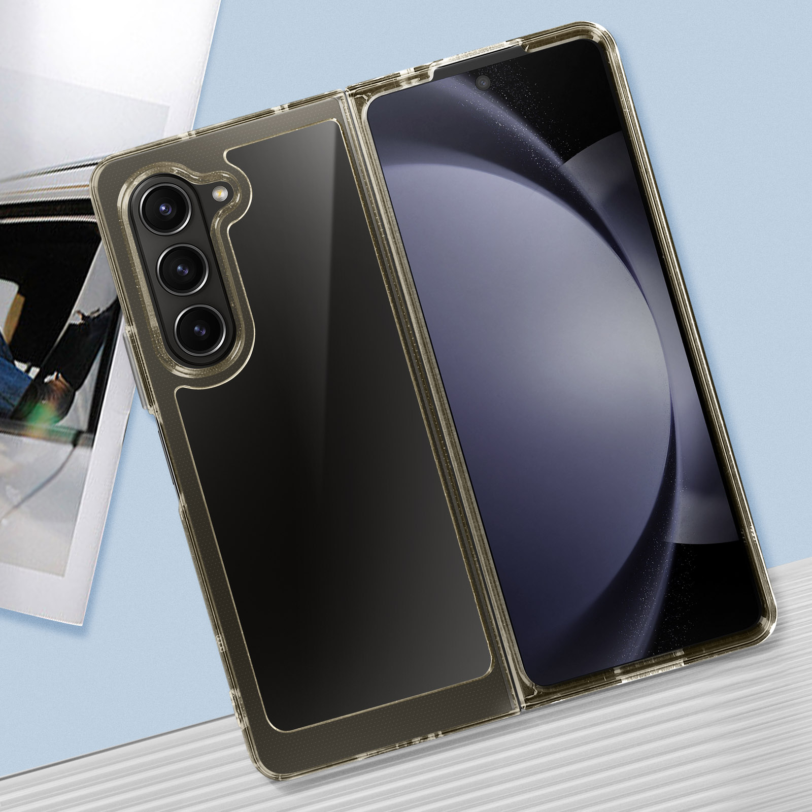 Series, April AVIZAR Samsung, 5, Grau Backcover, Z Fold Galaxy