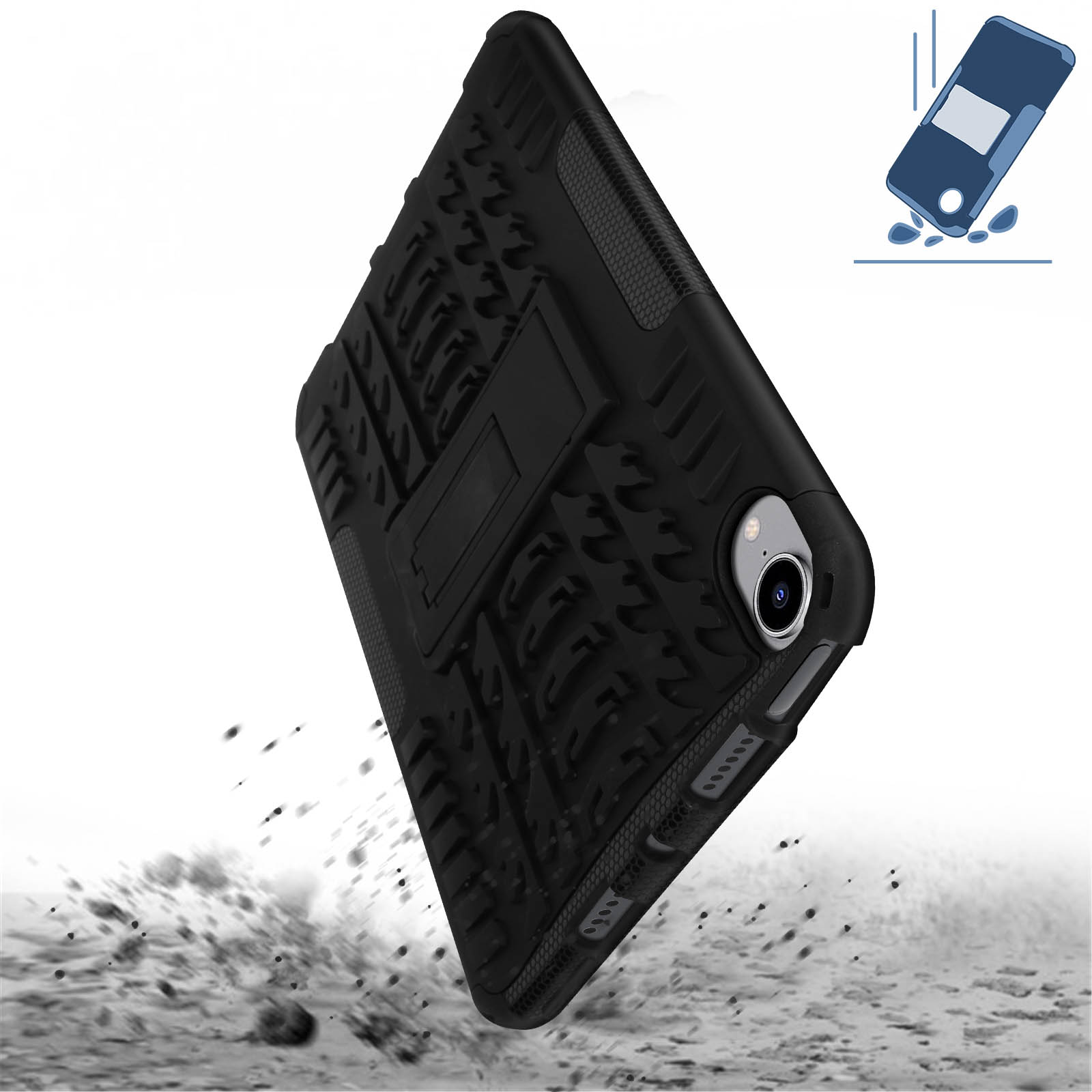 Apple Polycarbonat, Backcover Schwarz Series Quadro für AVIZAR Schutzhüllen