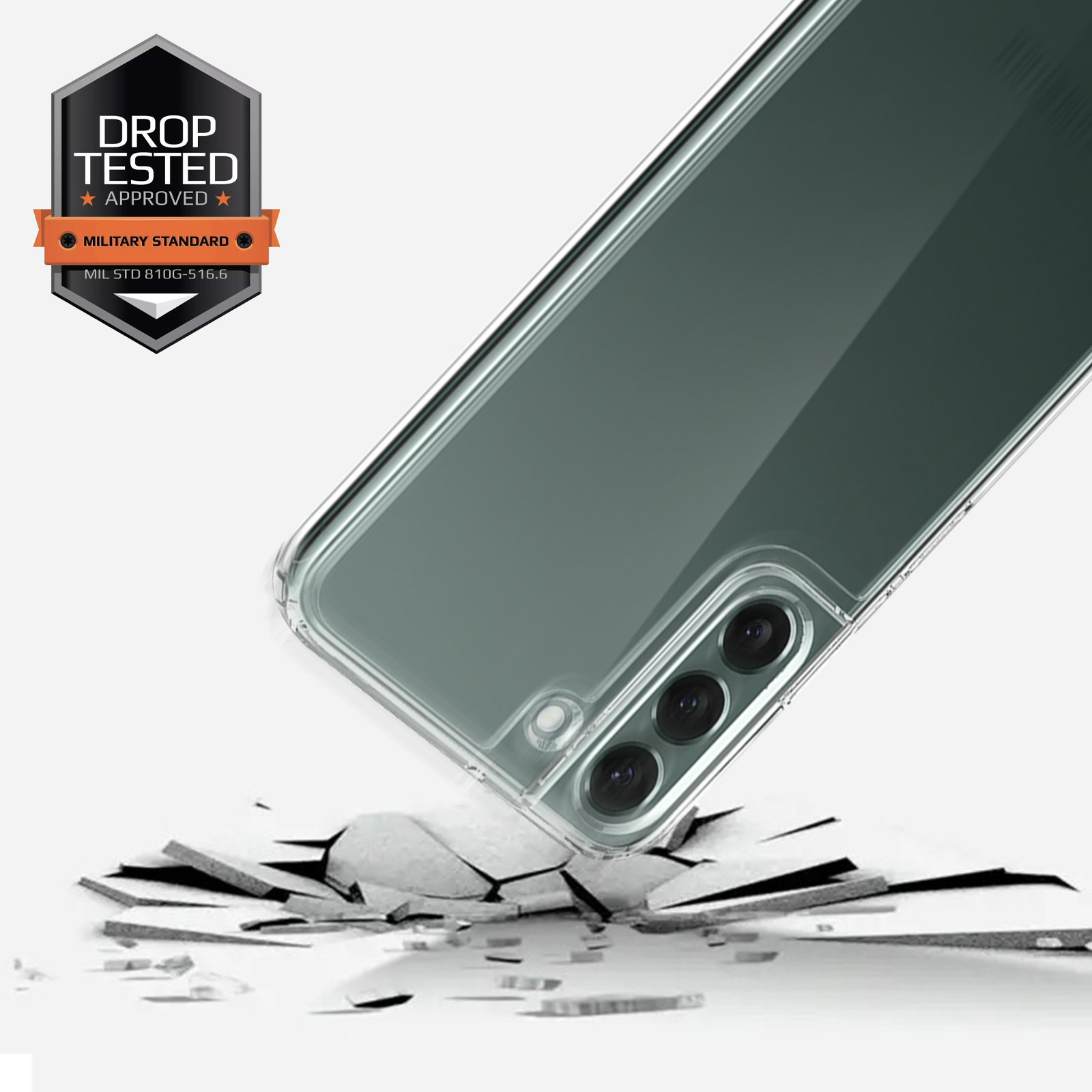 SPIGEN Ultra Hybrid stoßfeste Transparent S22, Galaxy Series, Backcover, Samsung