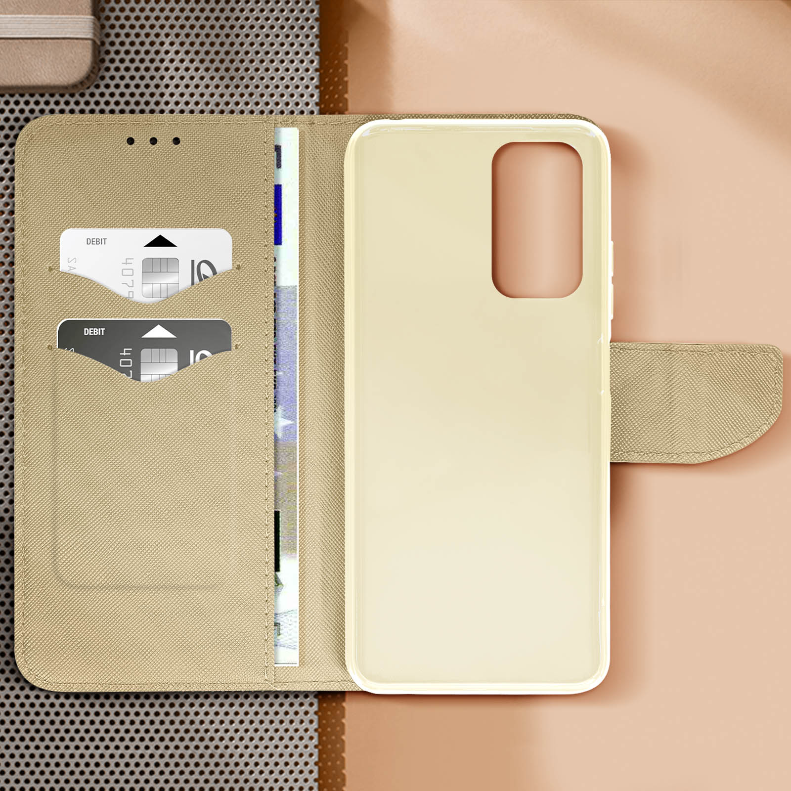 5G, Note 11 Series, Redmi Fancy Pro AVIZAR Xiaomi, Schwarz Gold Bookcover, /