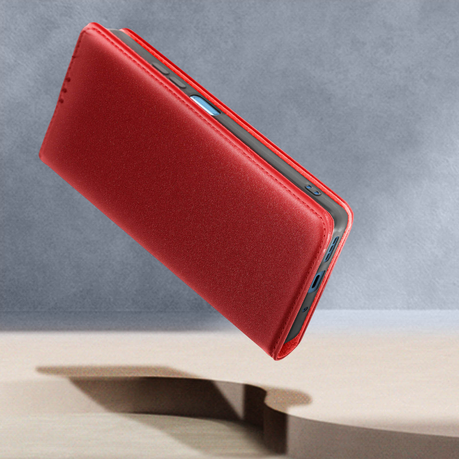 Kunstleder 10 Redmi Xiaomi, Bookcover, Series, 2022, AVIZAR Rot