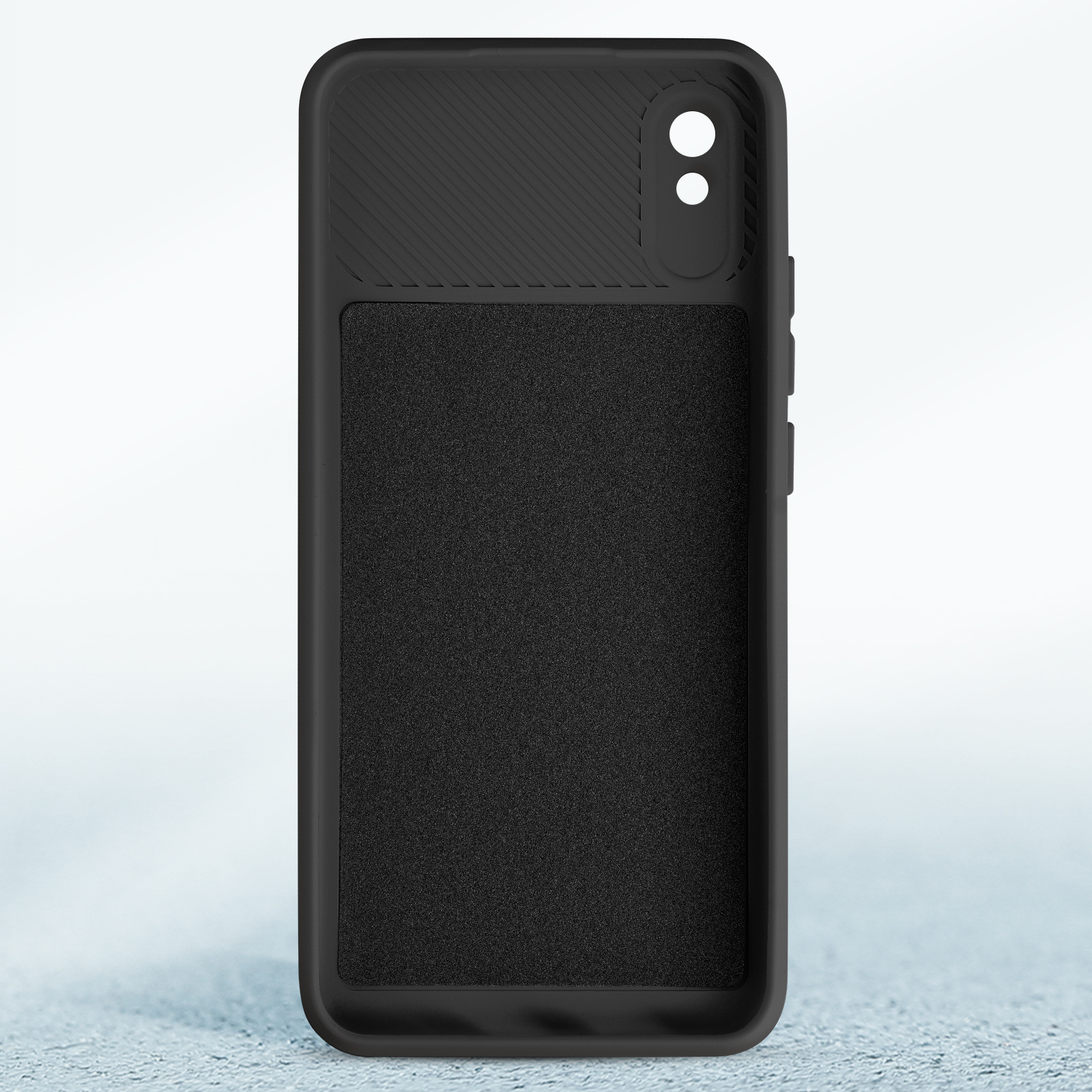 AVIZAR Handyhülle mit Kameraschutz 9AT, Redmi Schwarz Series, Xiaomi, Backcover