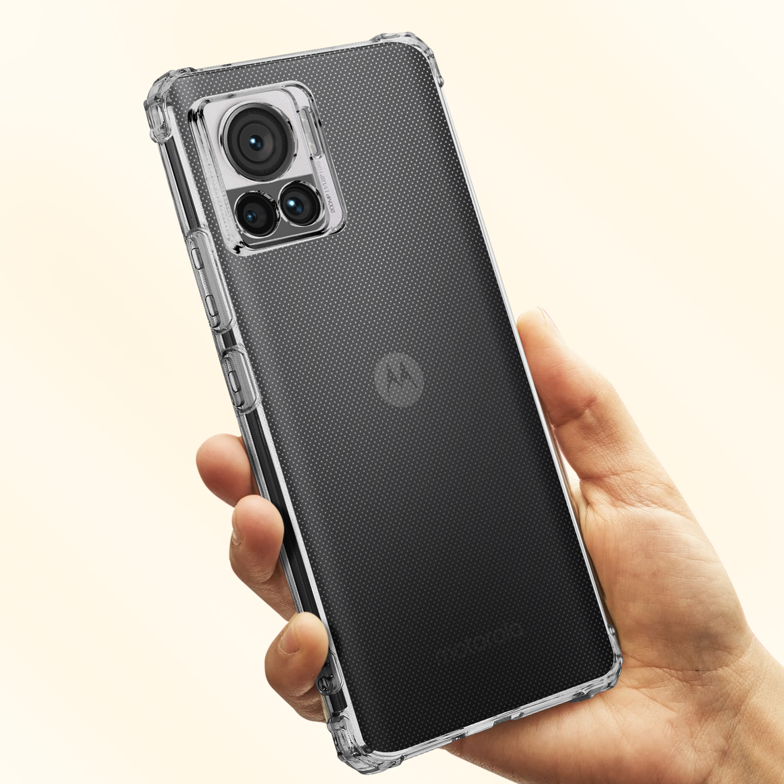 Series, Ultra, Schutzhülle Backcover, mit AVIZAR Motorola, verstärkten 30 Edge Ecken Transparent