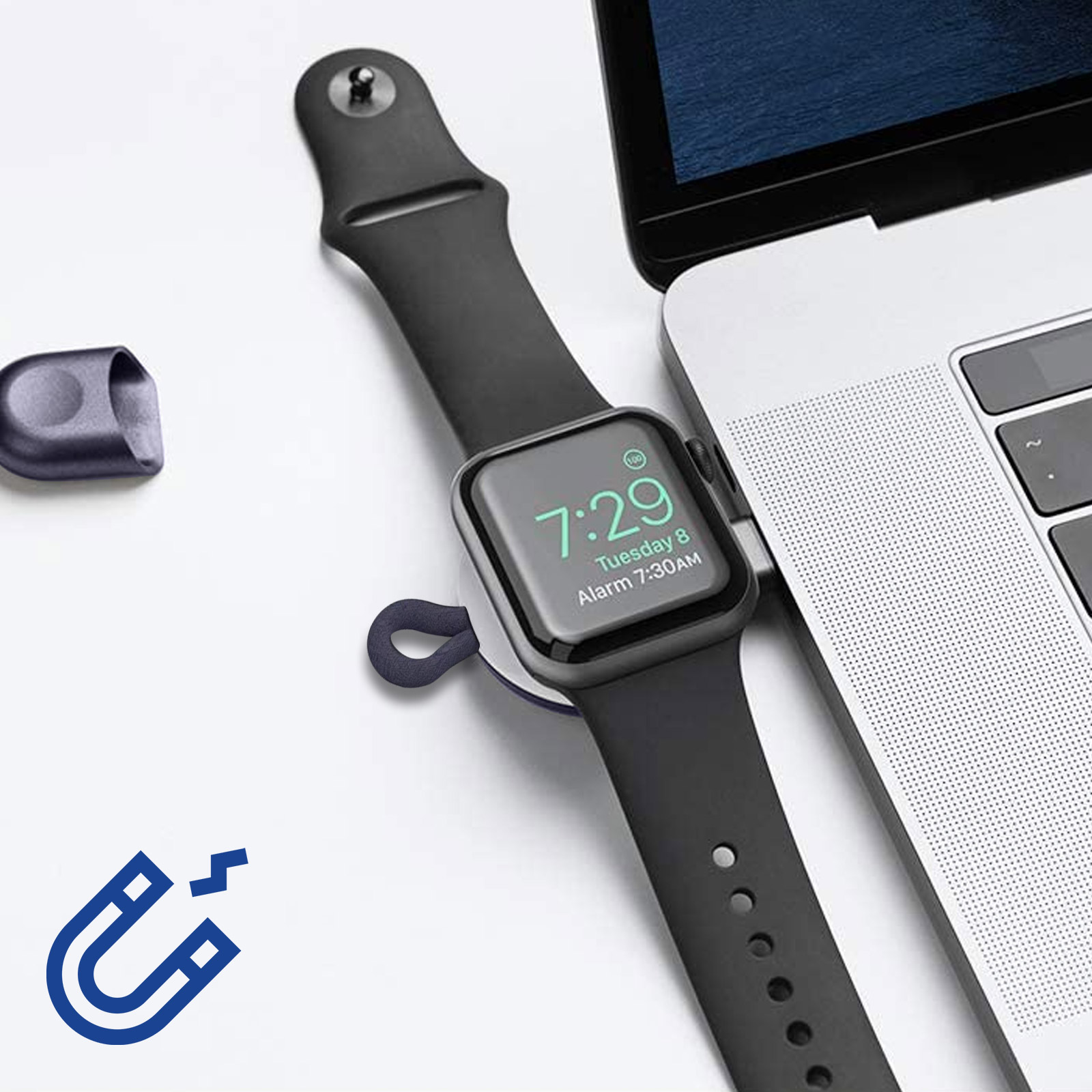 Charger AVIZAR für Ladegerät Apple, Wireless Schwarz Smartwatch