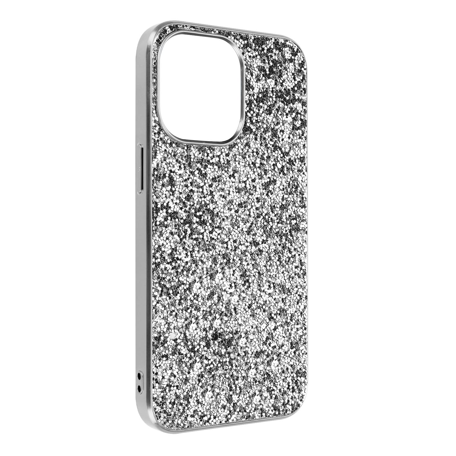 Backcover, Silber Powder Pro 13 Series, AVIZAR Apple, iPhone Max,