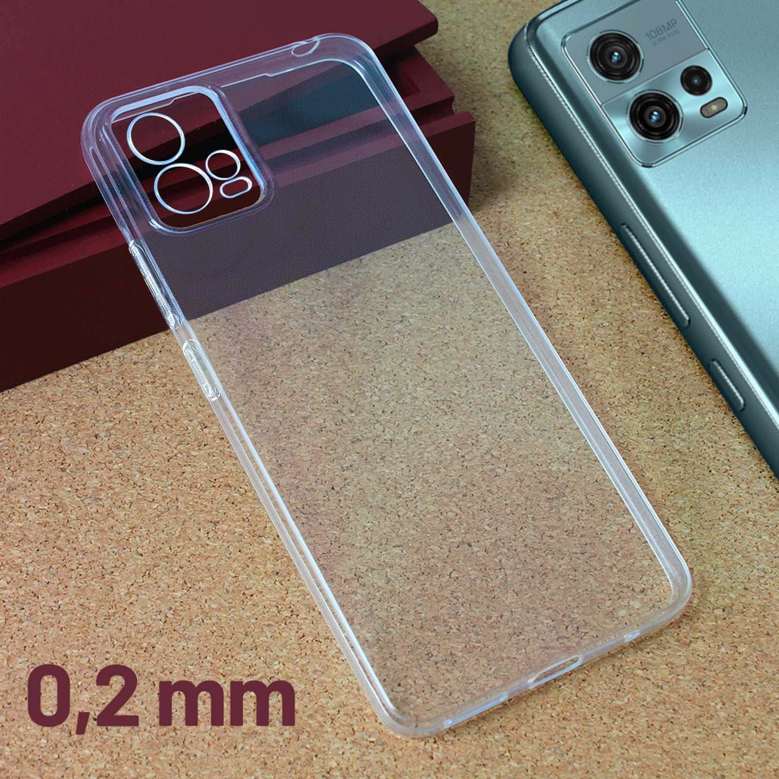 TACTICAL Clear Cover Transparent Backcover, G72, Moto Motorola, Series