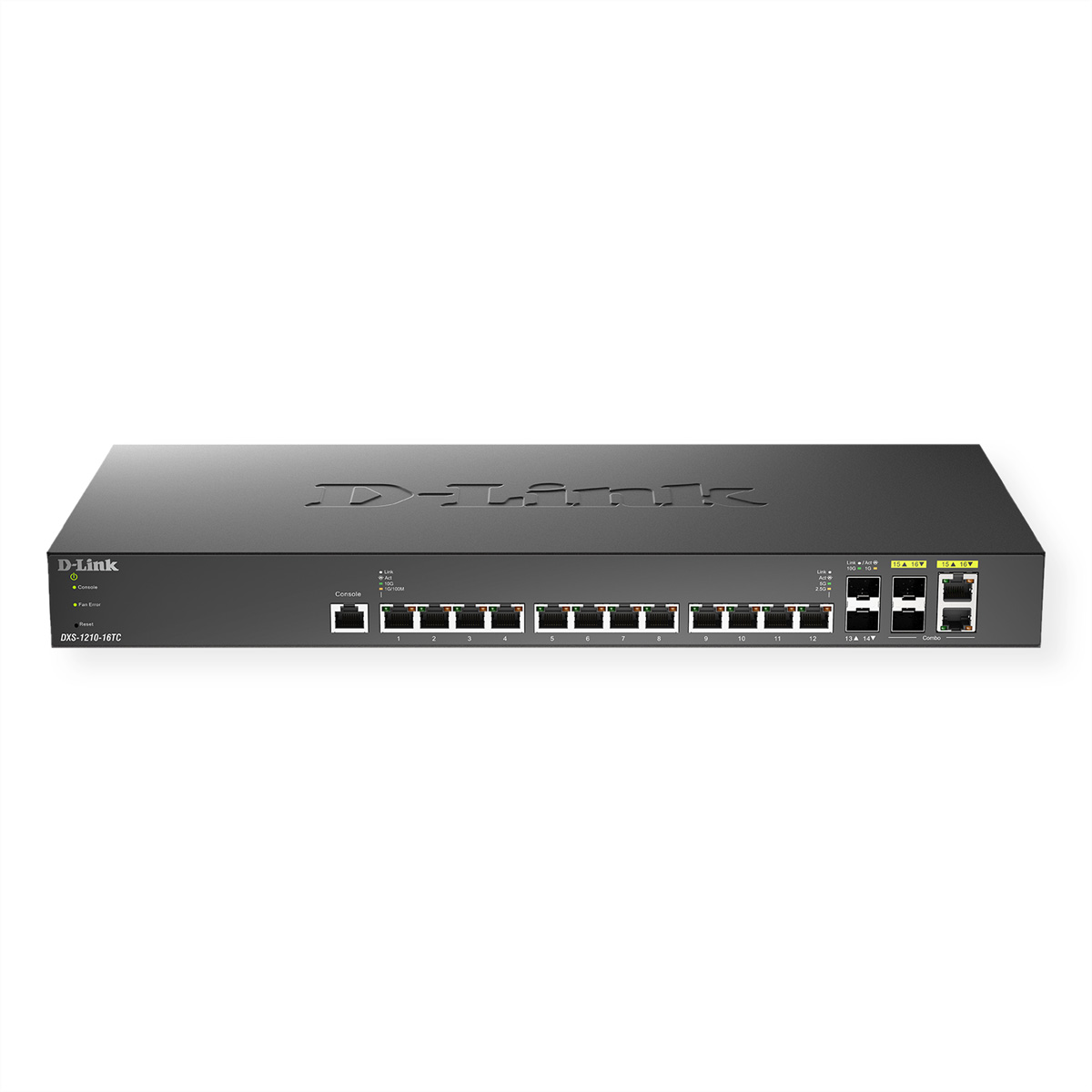 2x 16-Port Combo Smart SFP+ DXS-1210-16TC Gigabit Switch Ethernet Switch 10G 2x Managed D-LINK