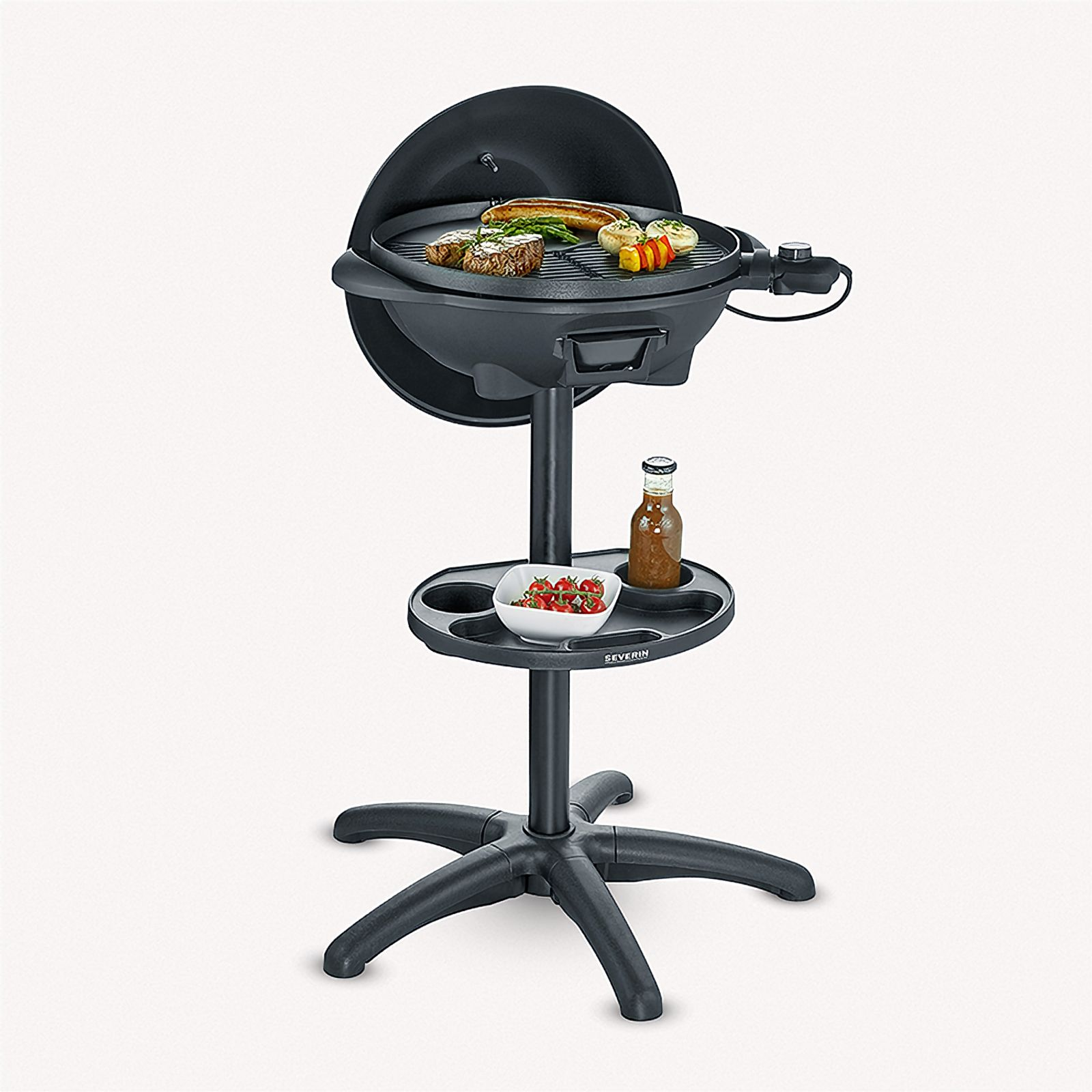 Barbacoa eléctrica - SEVERIN PG 8541, 2,000 W, Negro